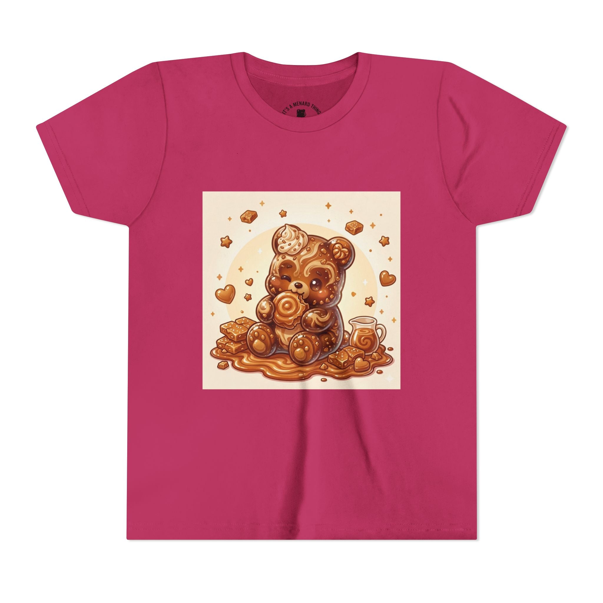 Cinnamon Coffee Cake Gooey Gummy Bear Graphic Kids Shirt