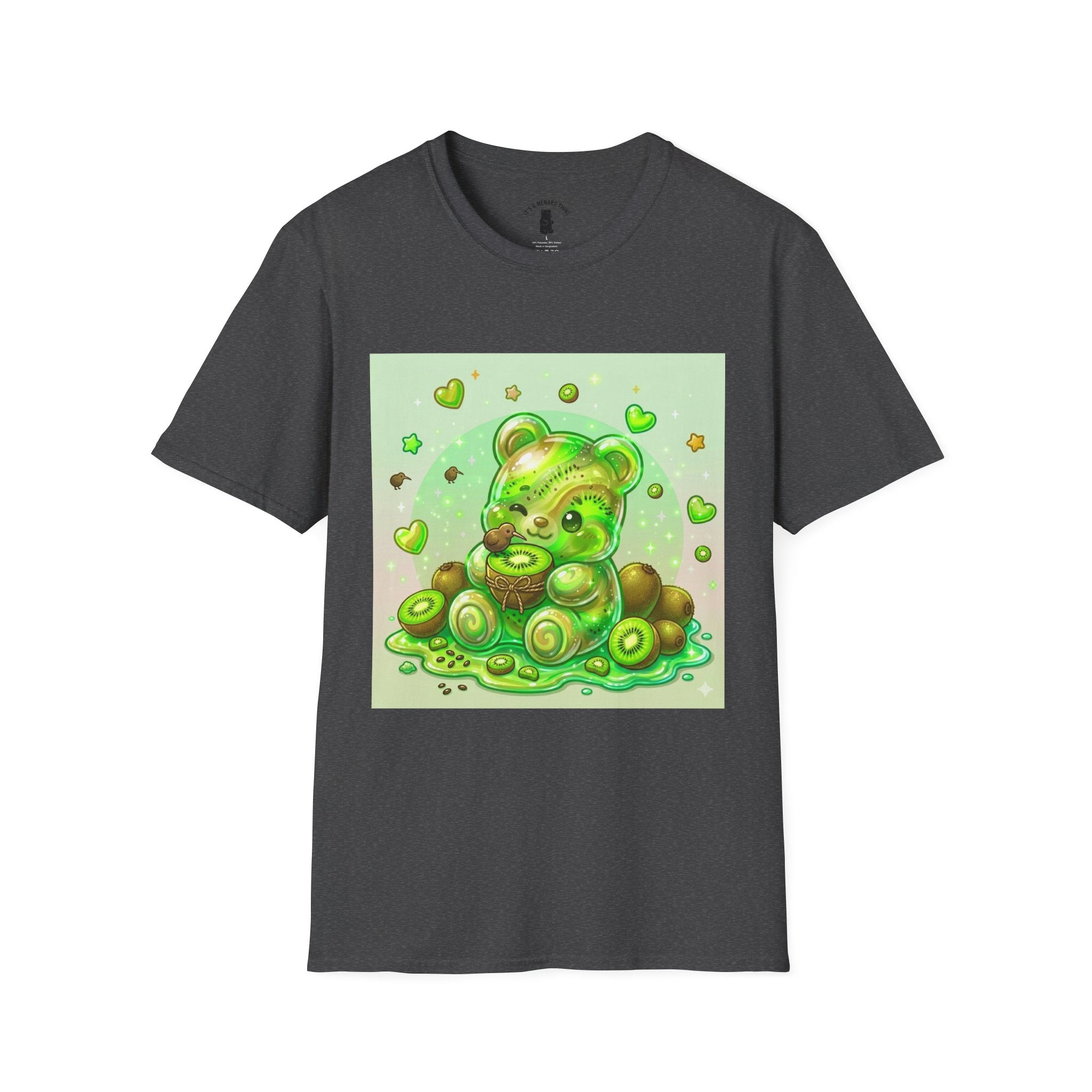 Kiwi Green Gooey Gummy Bear T-Shirt — Cute Graphic Tee