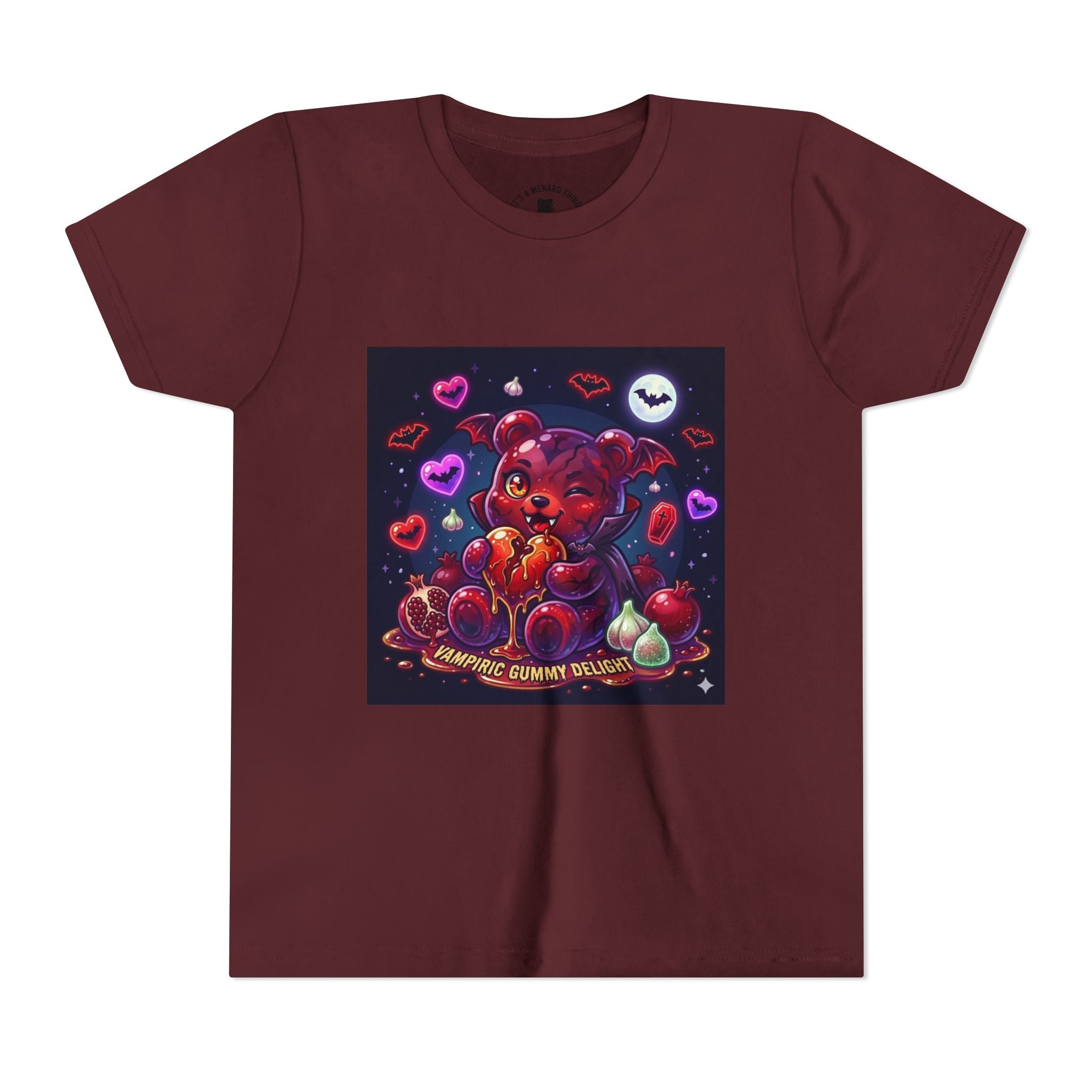 Halloween Vampire Gooey Gummy Bear - Cute Goth Heart Graphic Shirt