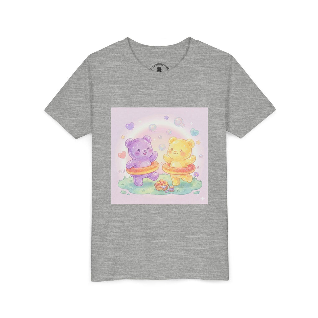 Friendship Peach ring Hula-Hoop Gooey Gummies- Graphic Kids T-Shirt