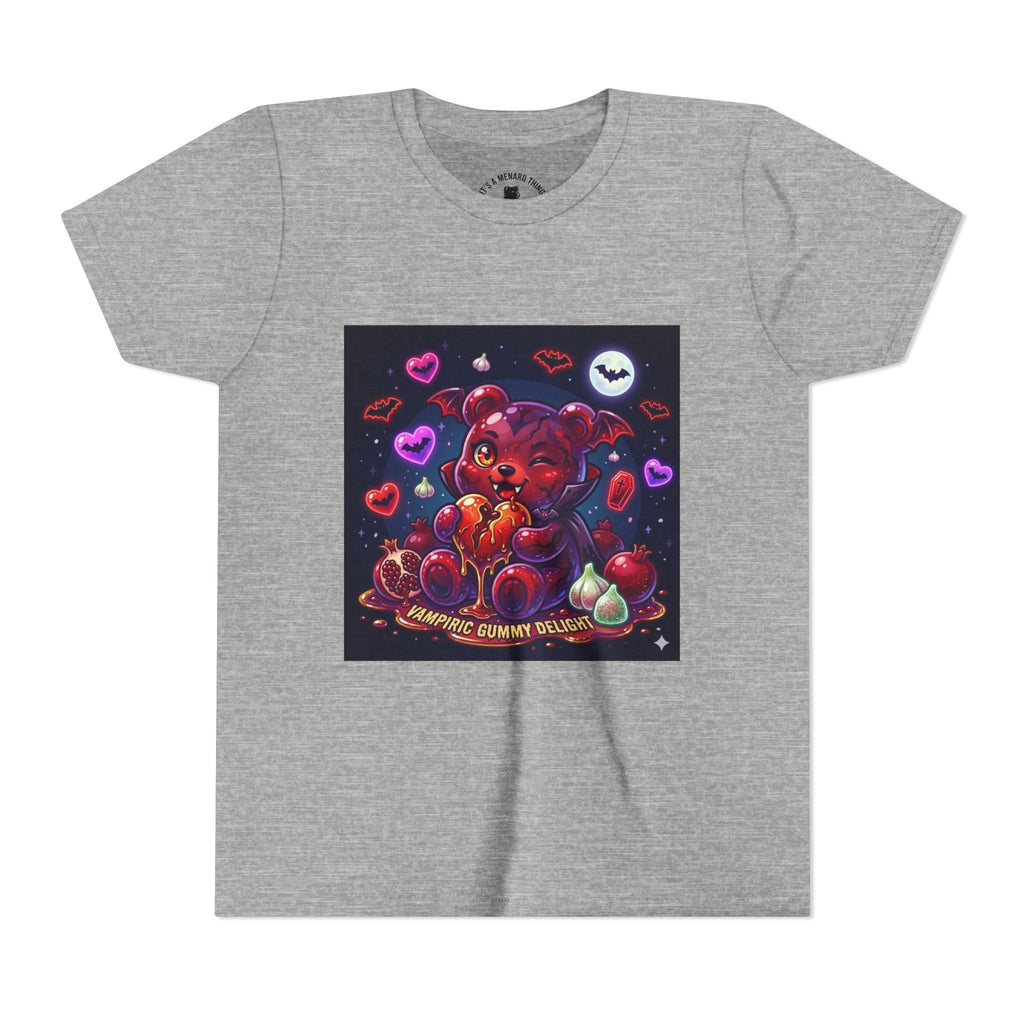 Halloween Vampire Gooey Gummy Bear - Cute Goth Heart Graphic Shirt