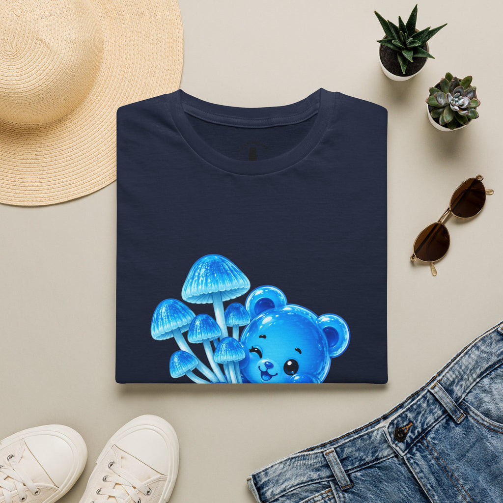 Small Cluster of Blue Mini pipe Mushrooms, Oozy Bear Special- Graphic Shirt