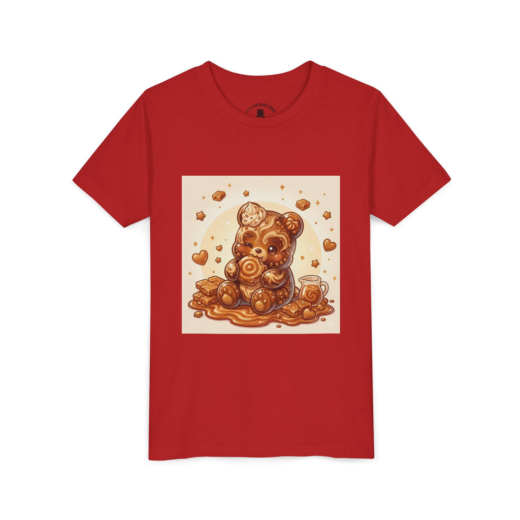 Cinnamon Coffee Cake Gooey Gummy Bear Graphic Kids Shirt