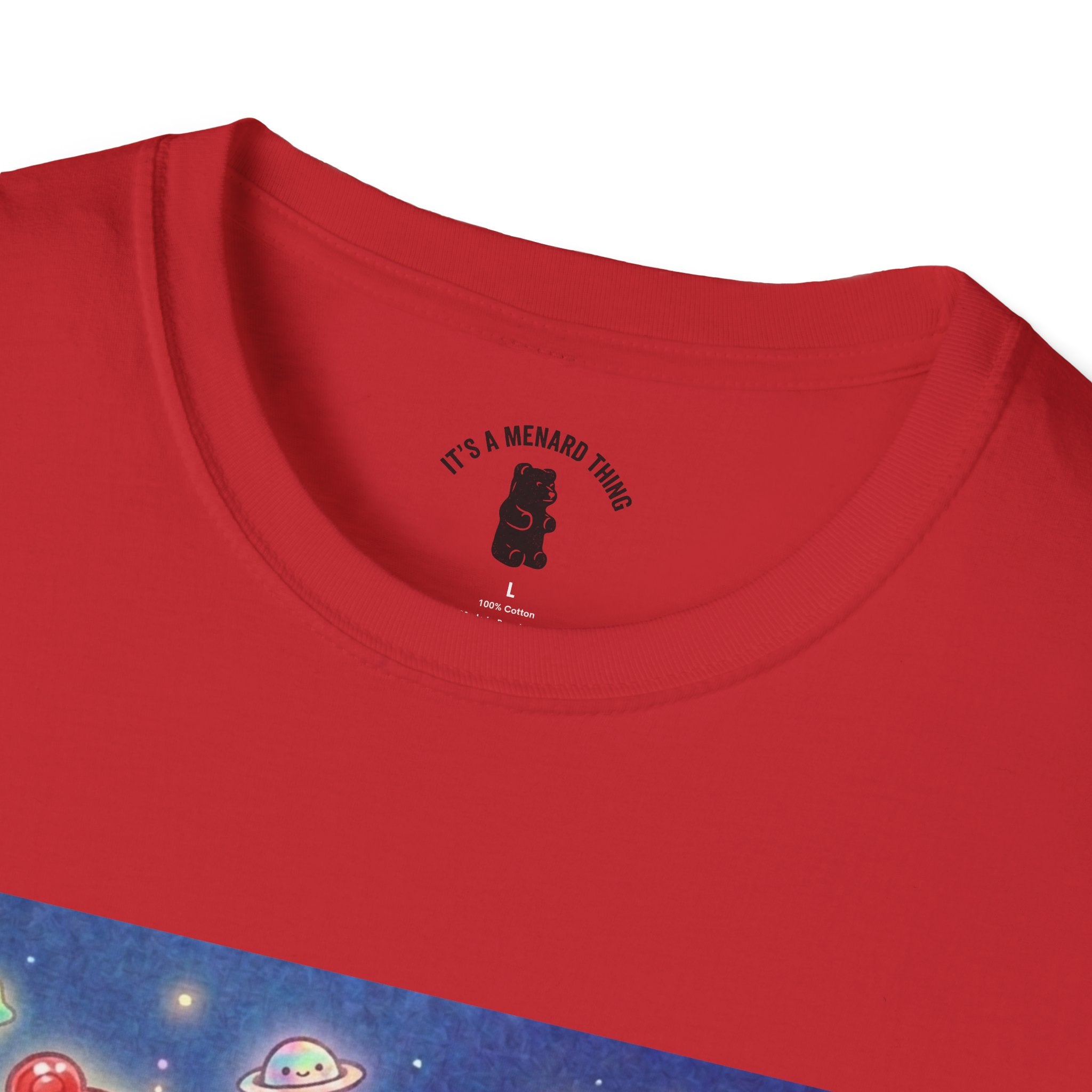 Think of Mars, Red Crystal Gooey Gummy Bear — Space Graphic T-Shirt