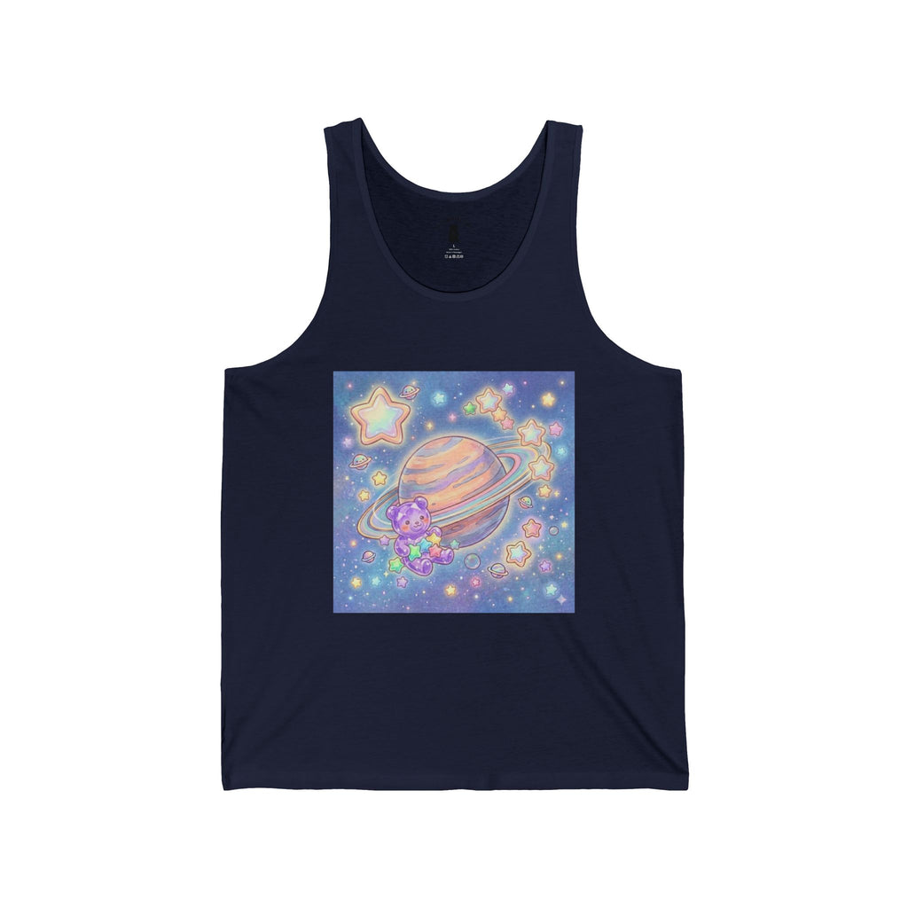 Ring-A-Round me Saturn, Special Purple Crystal Gooey Gummy Bear— Kawaii Graphic