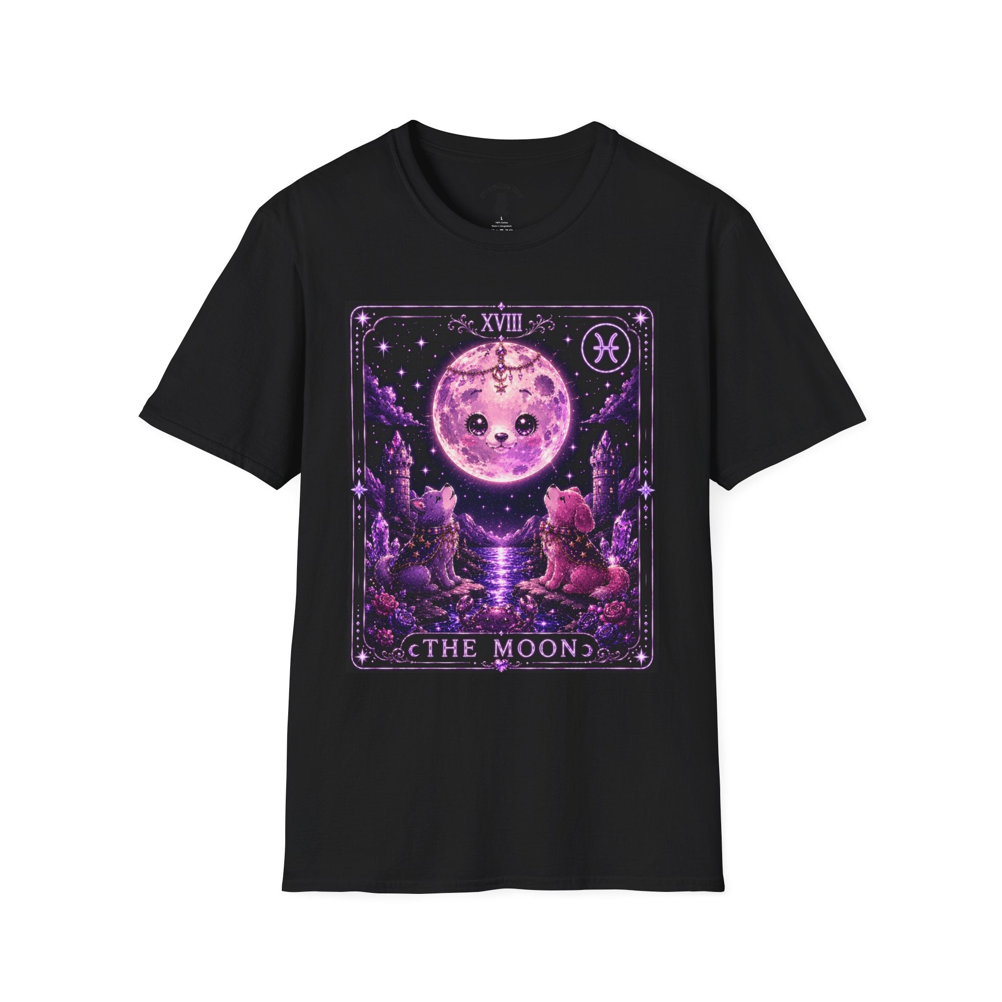 The Moon Tarot Astrological Style Oozy Bear Gummy Friend- Graphic Shirt