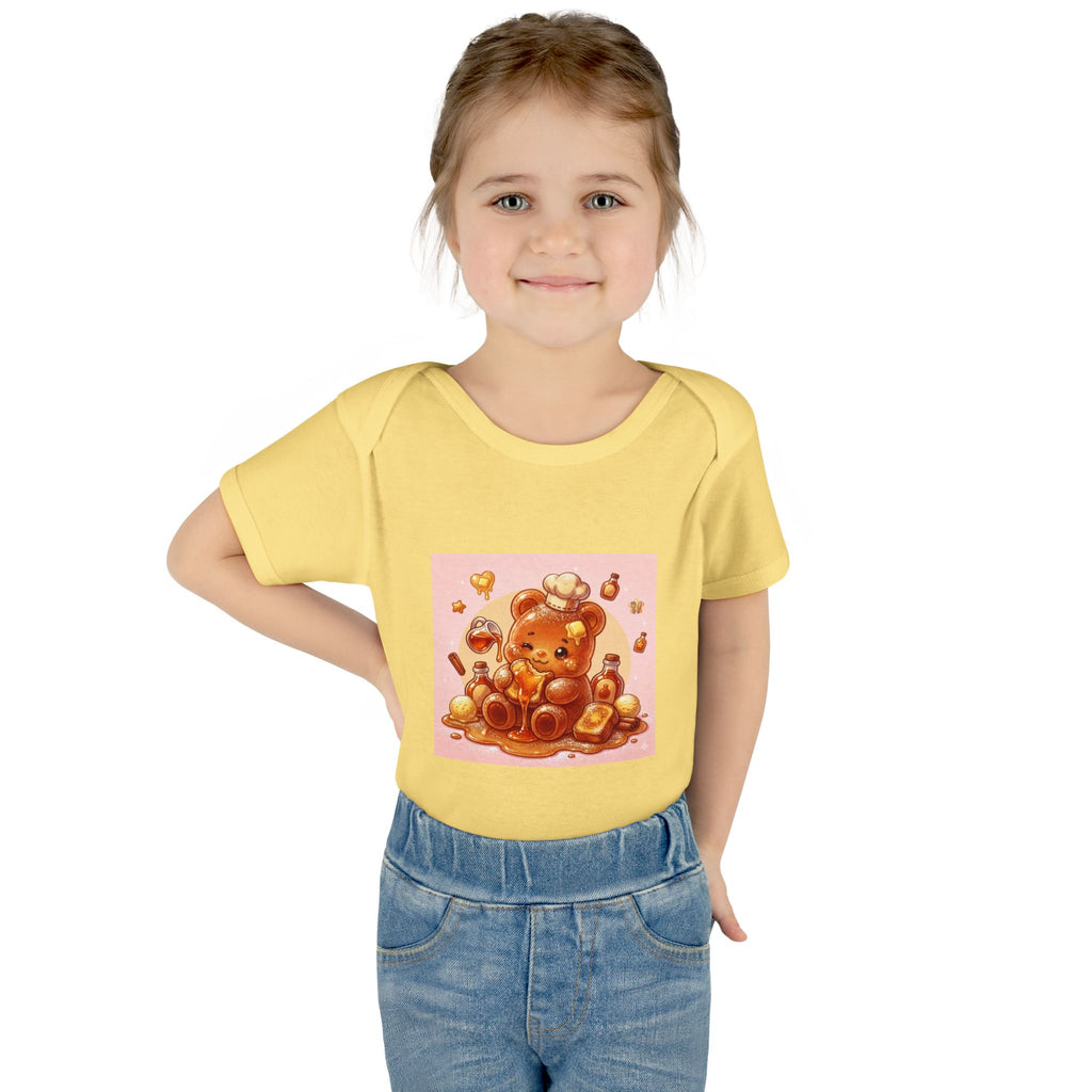 French Toast Gooey with Syrup Gummy Bear & Hearts Design