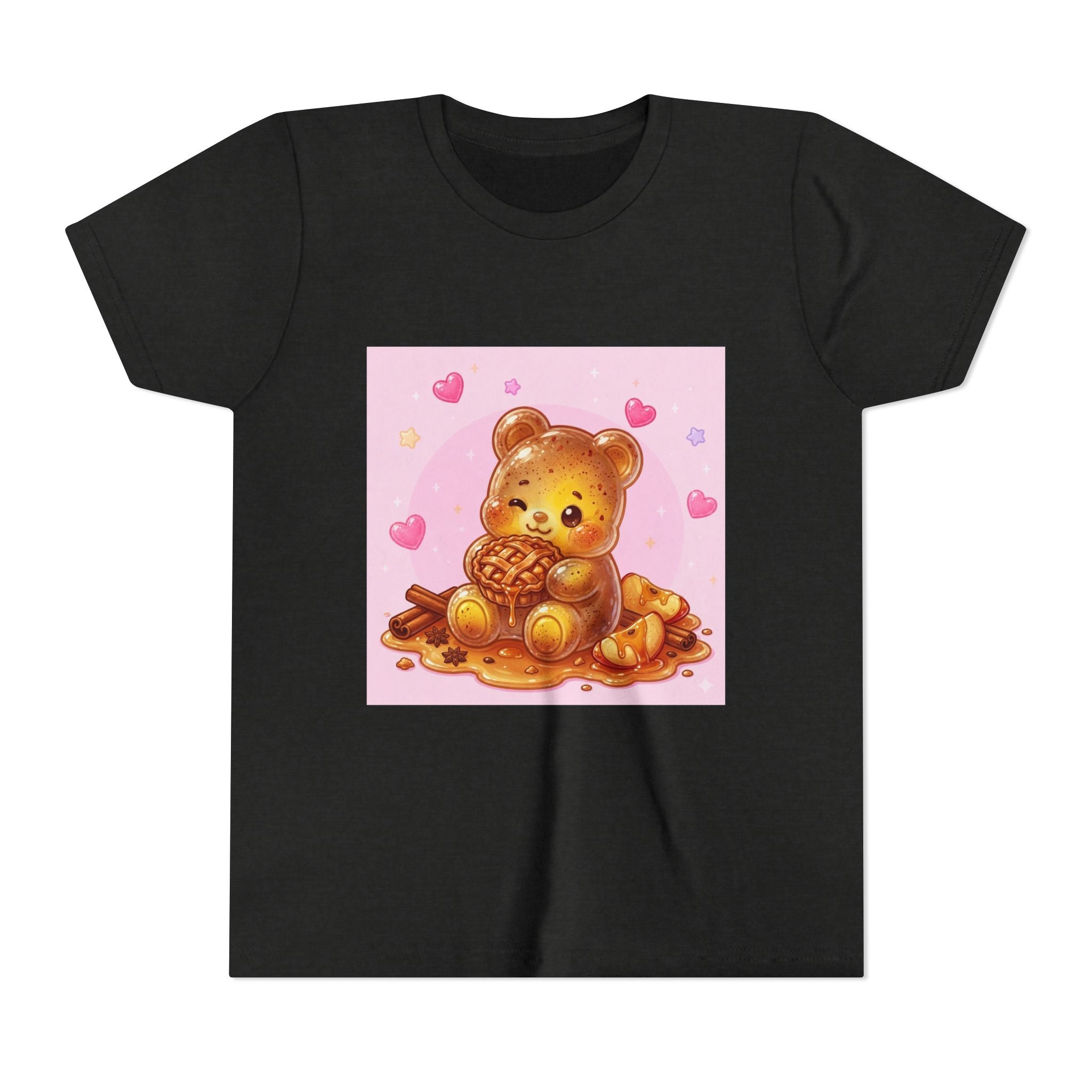 Warm Apple Cinnamon Pie Gooey Gummy Bear Hearts Youth Tee