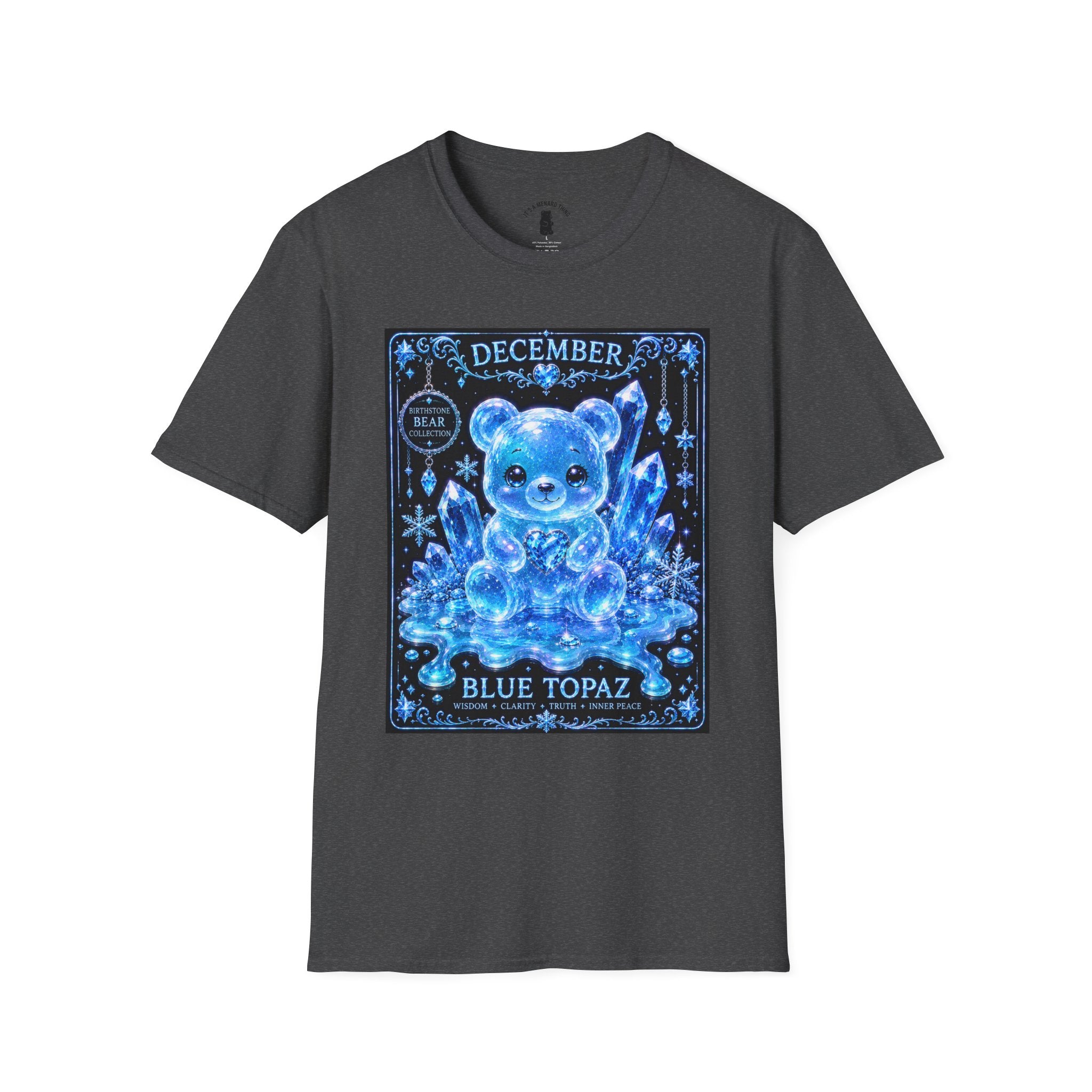 December, Blue Topaz Birthstone Oozy Bear Special Addition- Graphic Shirt