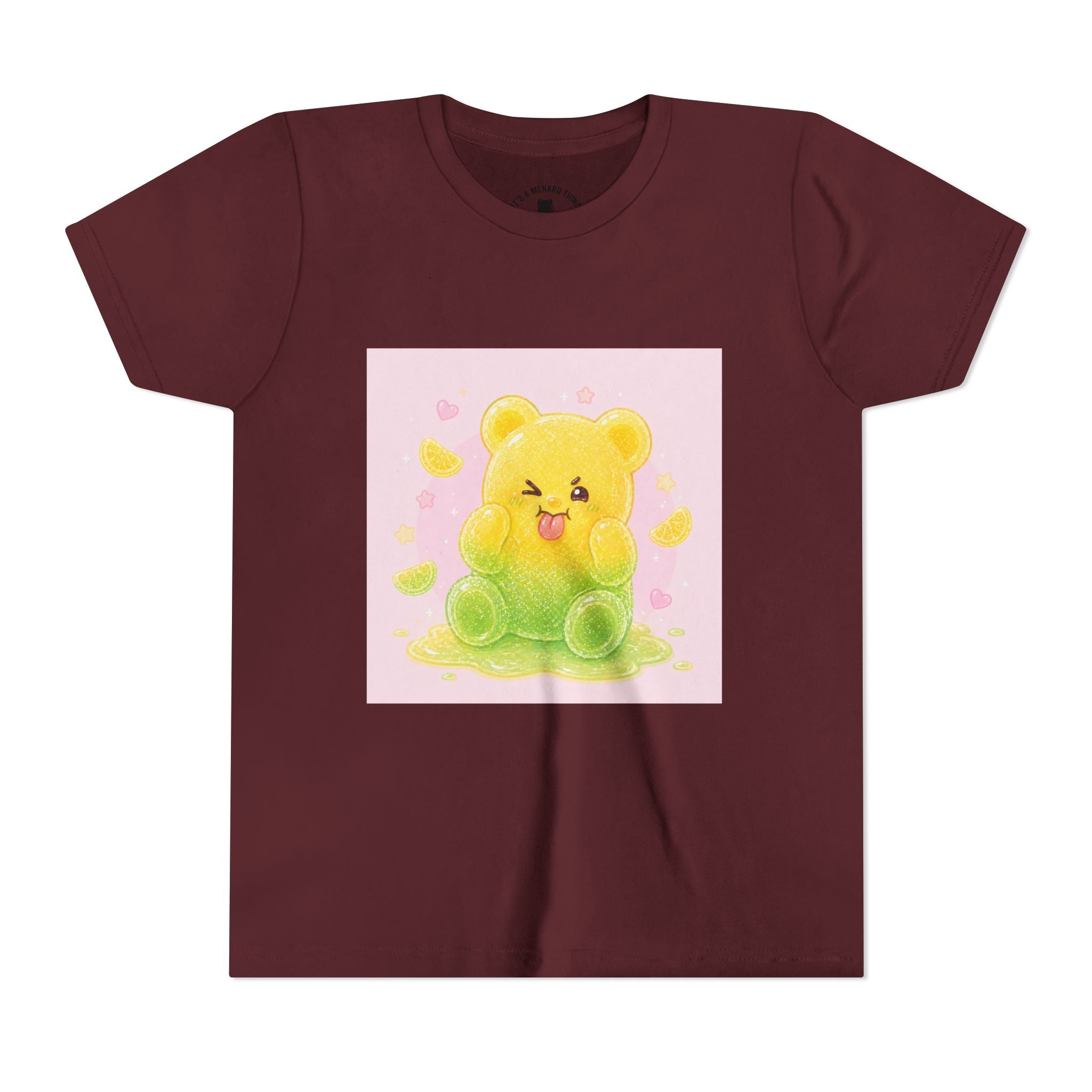 Cute Lemon & Lime Sour Gooey Gummy Bear Kids- Graphic Youth T-Shirt