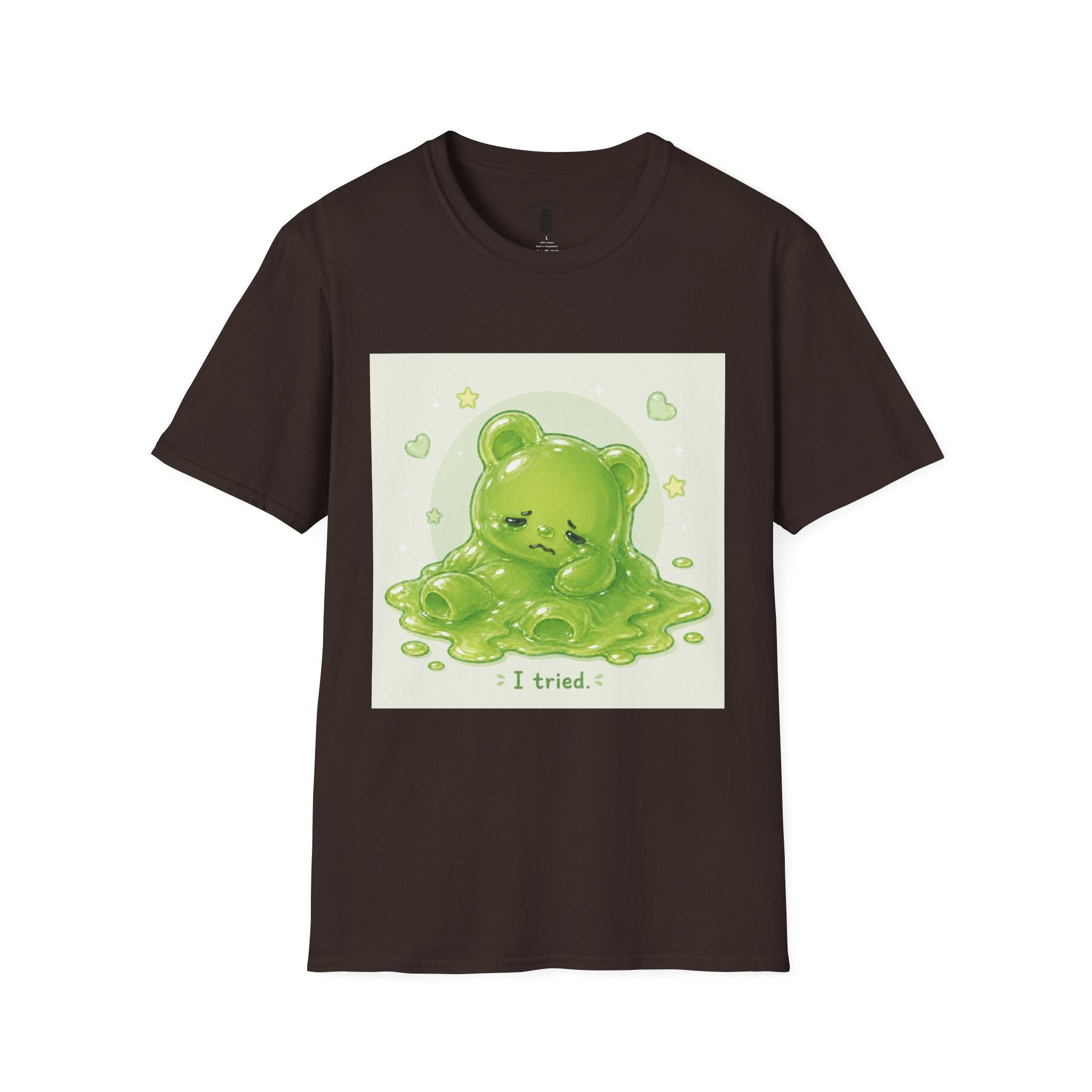 "I Tried." Green Gooey Gummy Bear- Graphic Tee