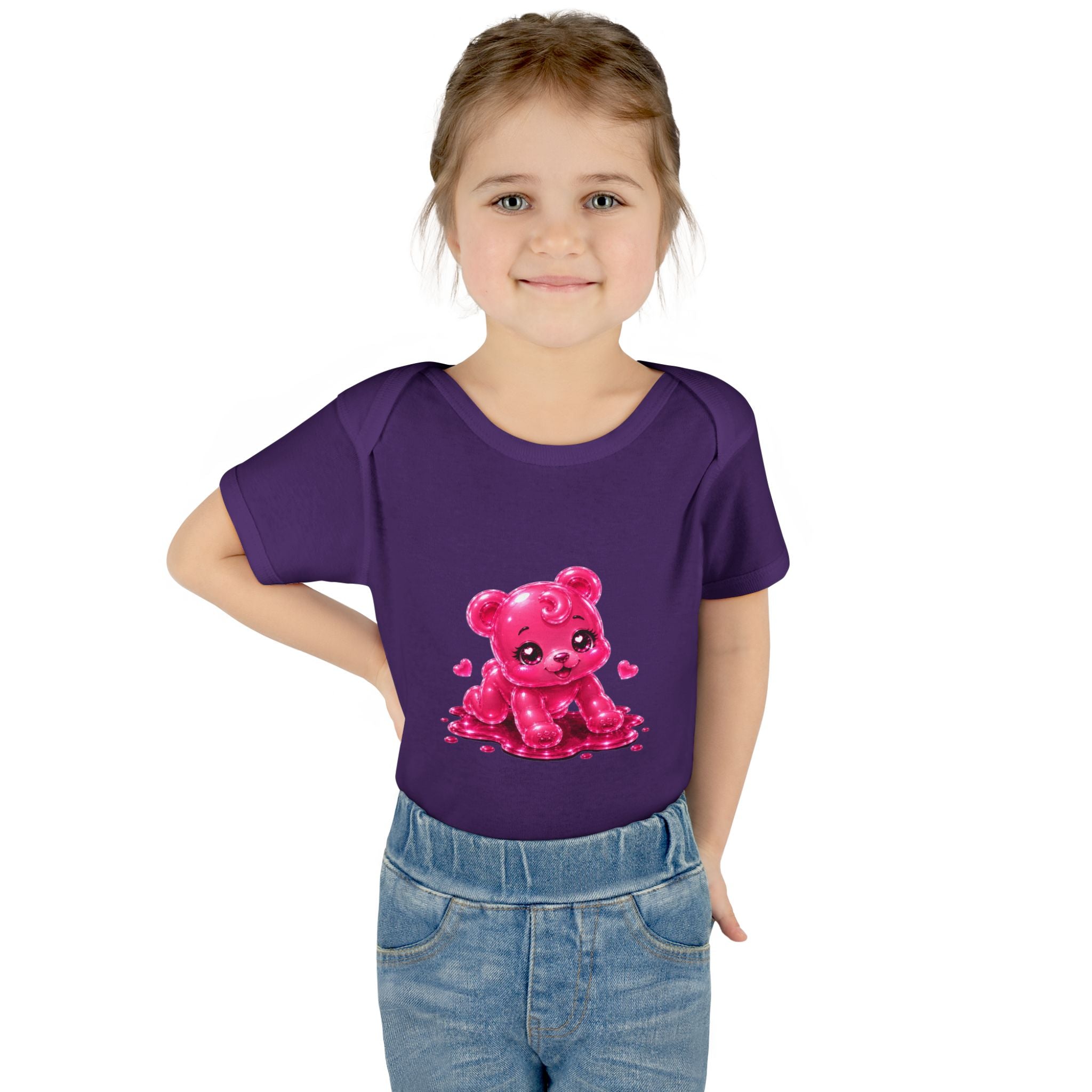 Pink Gummy Bear Infant Bodysuit - Cute Baby Shower Gift