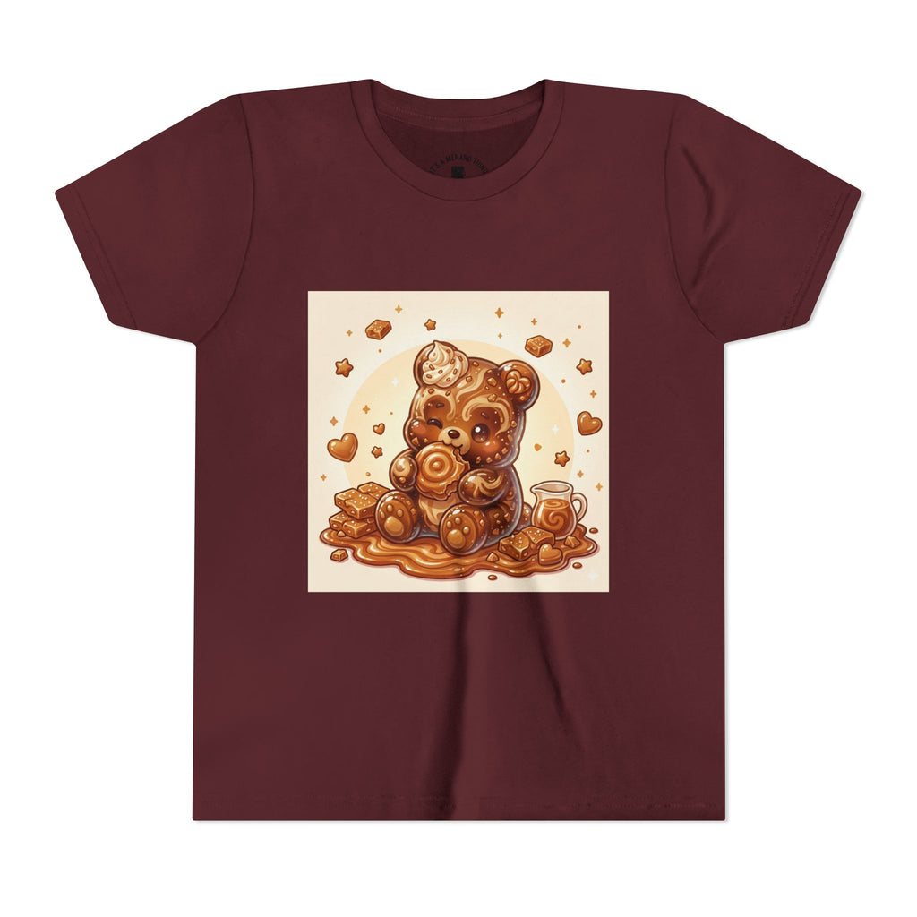 Cinnamon Coffee Cake Gooey Gummy Bear Graphic Kids Shirt