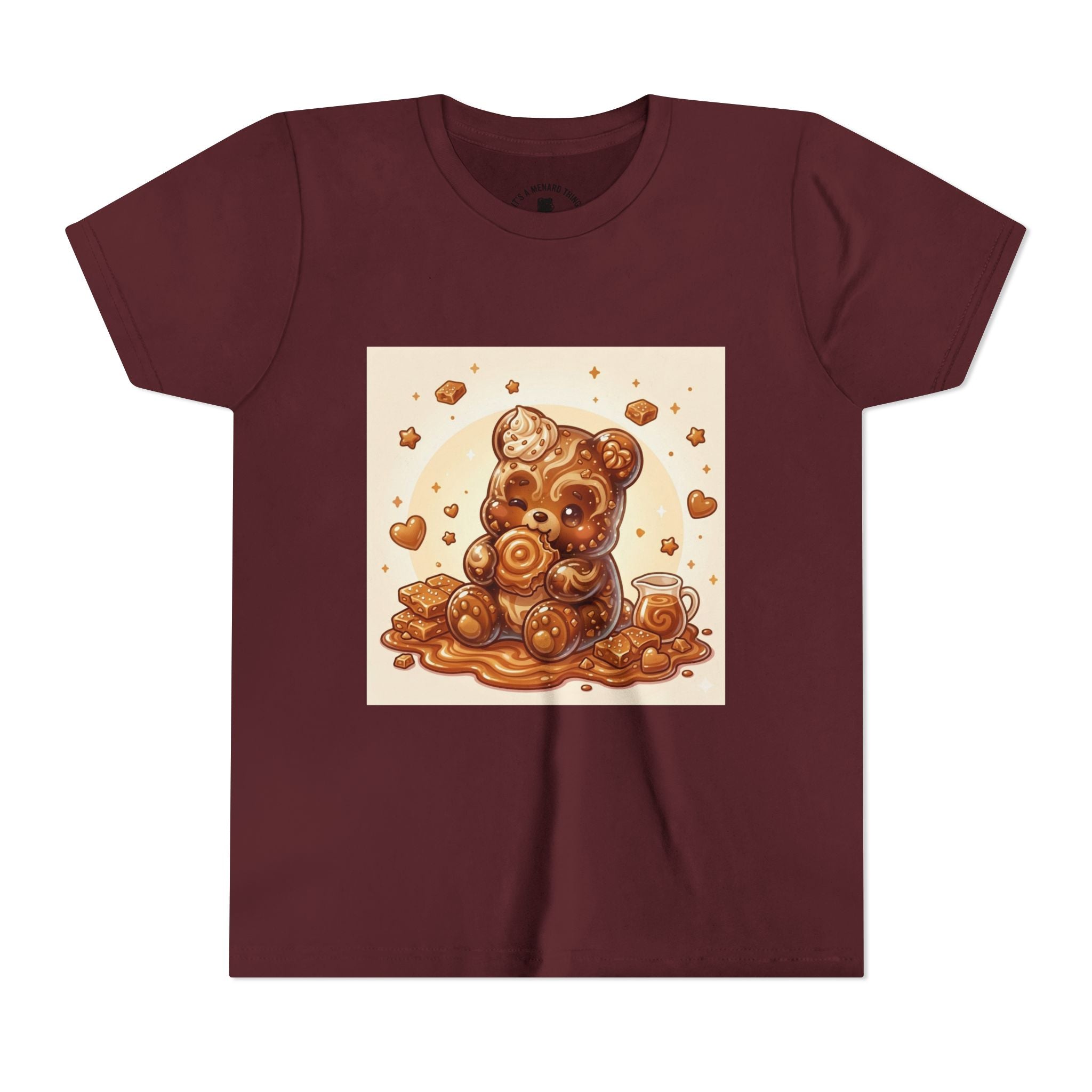 Cinnamon Coffee Cake Gooey Gummy Bear Graphic Kids Shirt