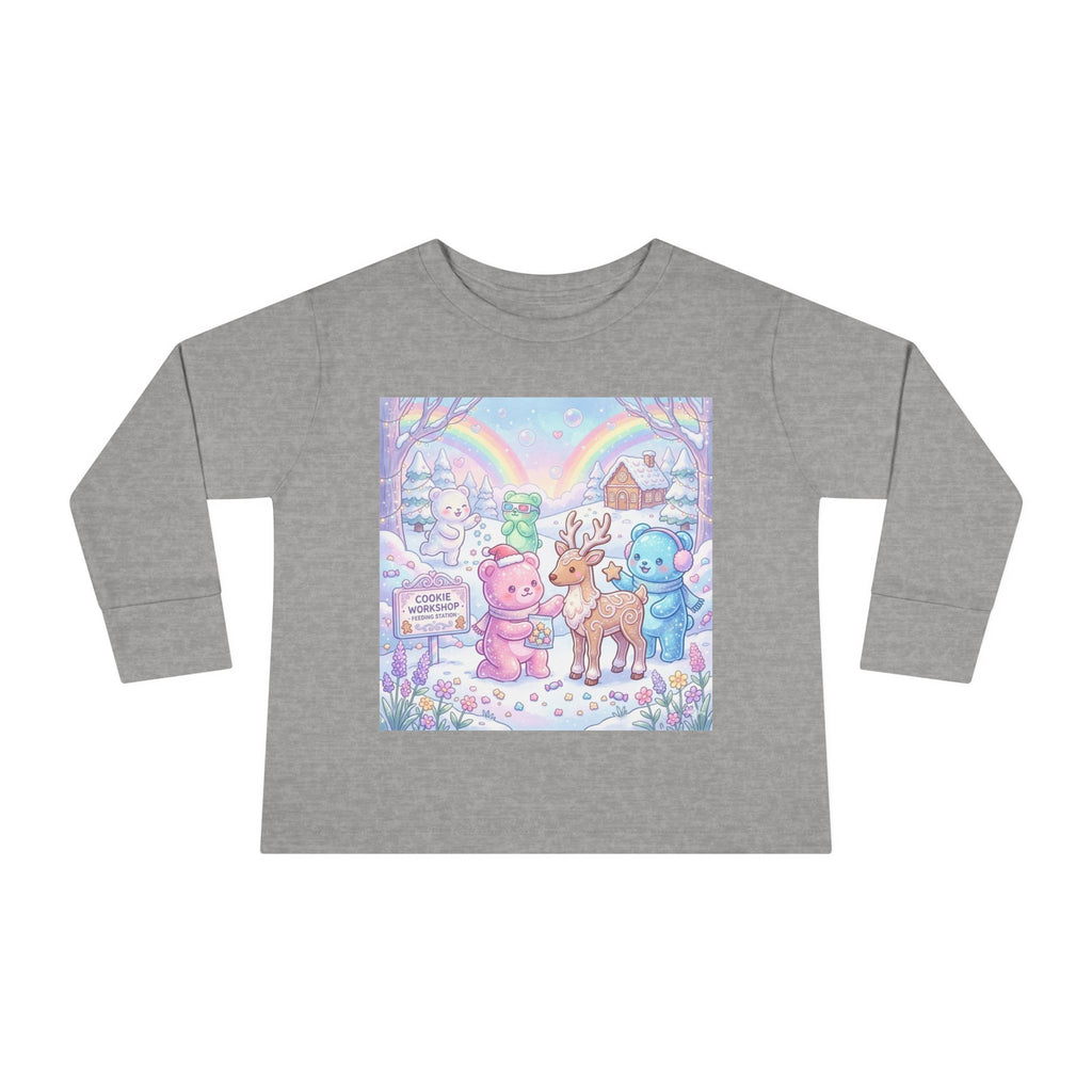 Feeding the Reindeer, Oozy Bear Friends Special Holiday- Graphic Long Sleeve Shirt