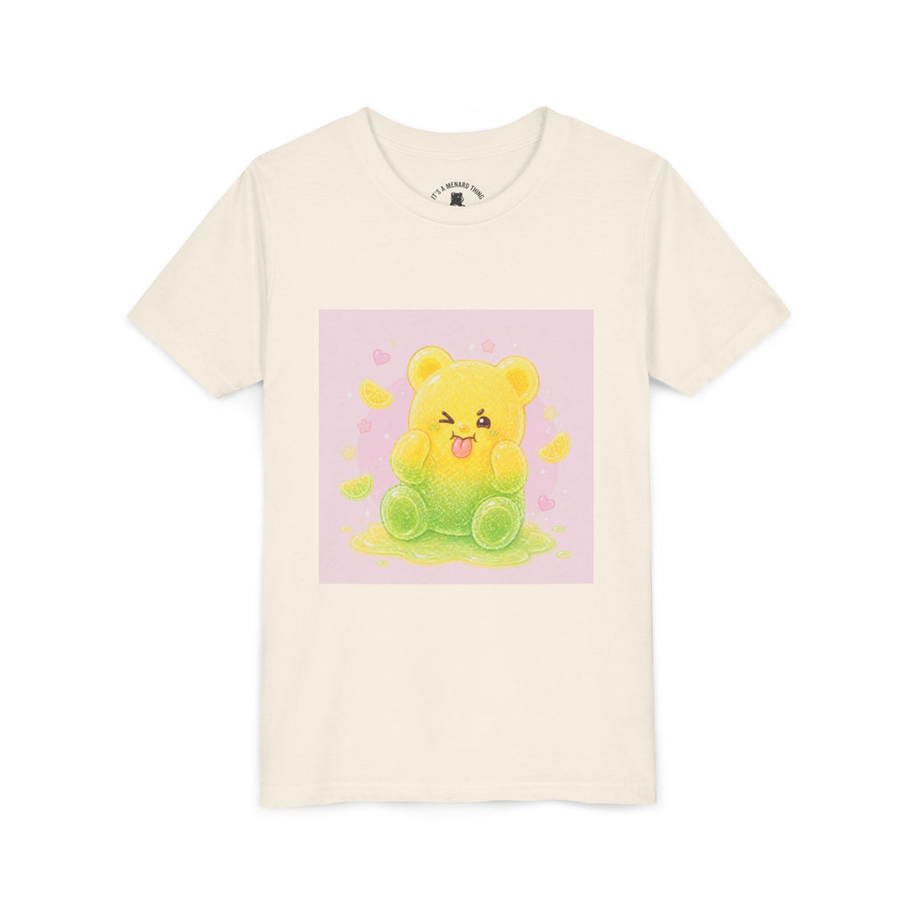 Cute Lemon & Lime Sour Gooey Gummy Bear Kids- Graphic Youth T-Shirt