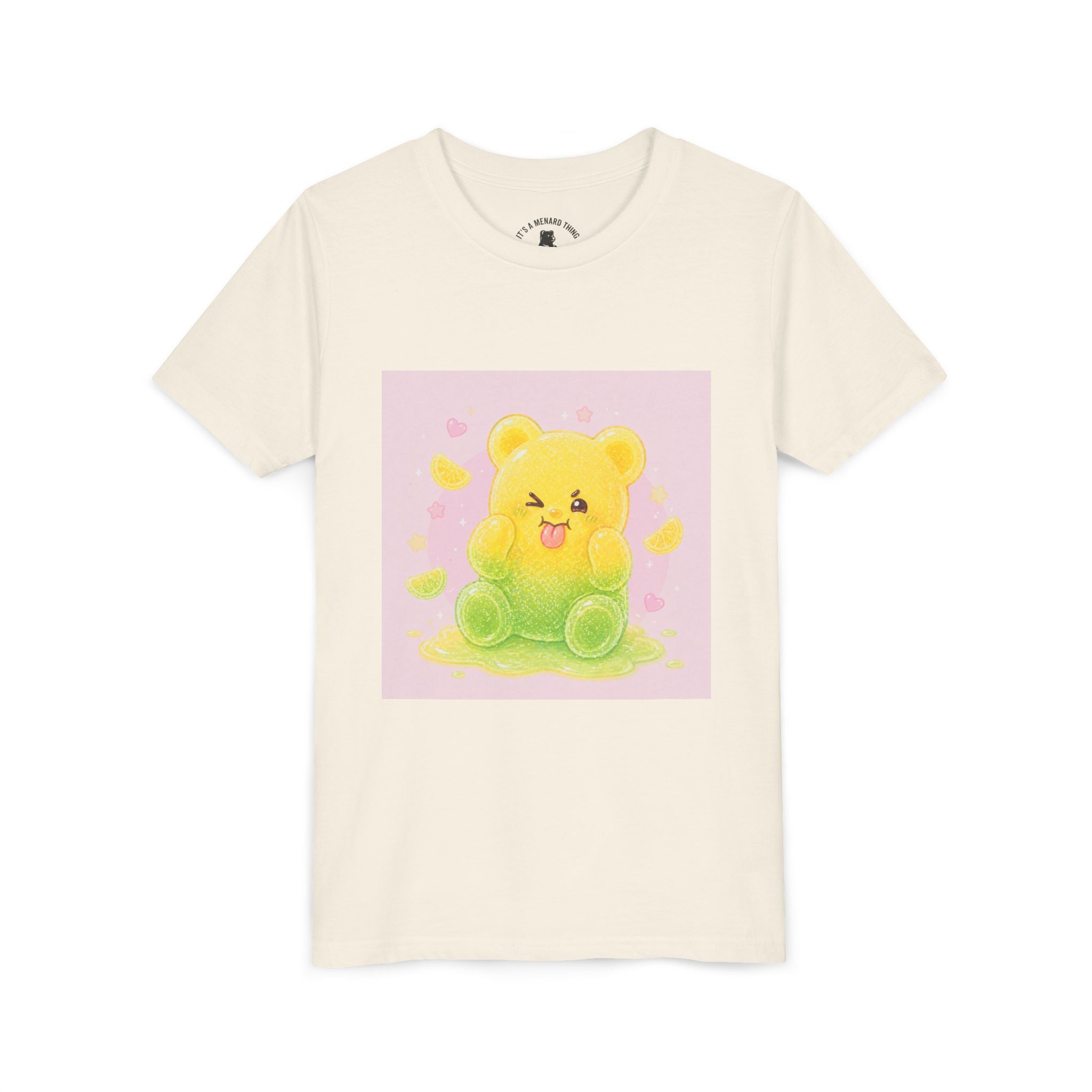 Cute Lemon & Lime Sour Gooey Gummy Bear Kids- Graphic Youth T-Shirt