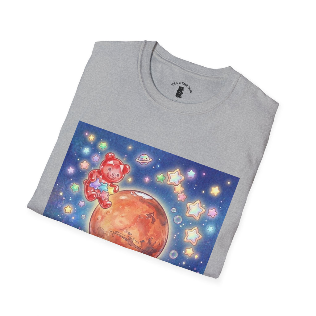 Think of Mars, Red Crystal Gooey Gummy Bear — Space Graphic T-Shirt