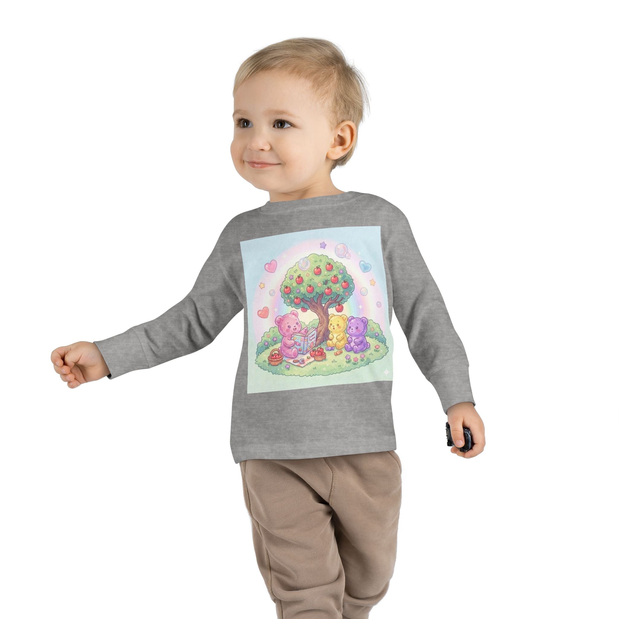 Reading Stories Under the Apple Tree, Oozy Bear Friends- Graphic Long Sleeve Shirt