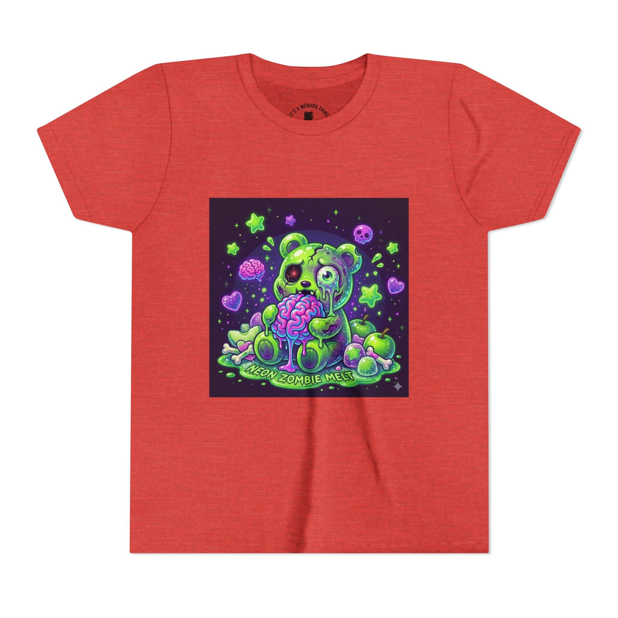 Neon Zombie Gooey Gummy Bear Graphic Tee