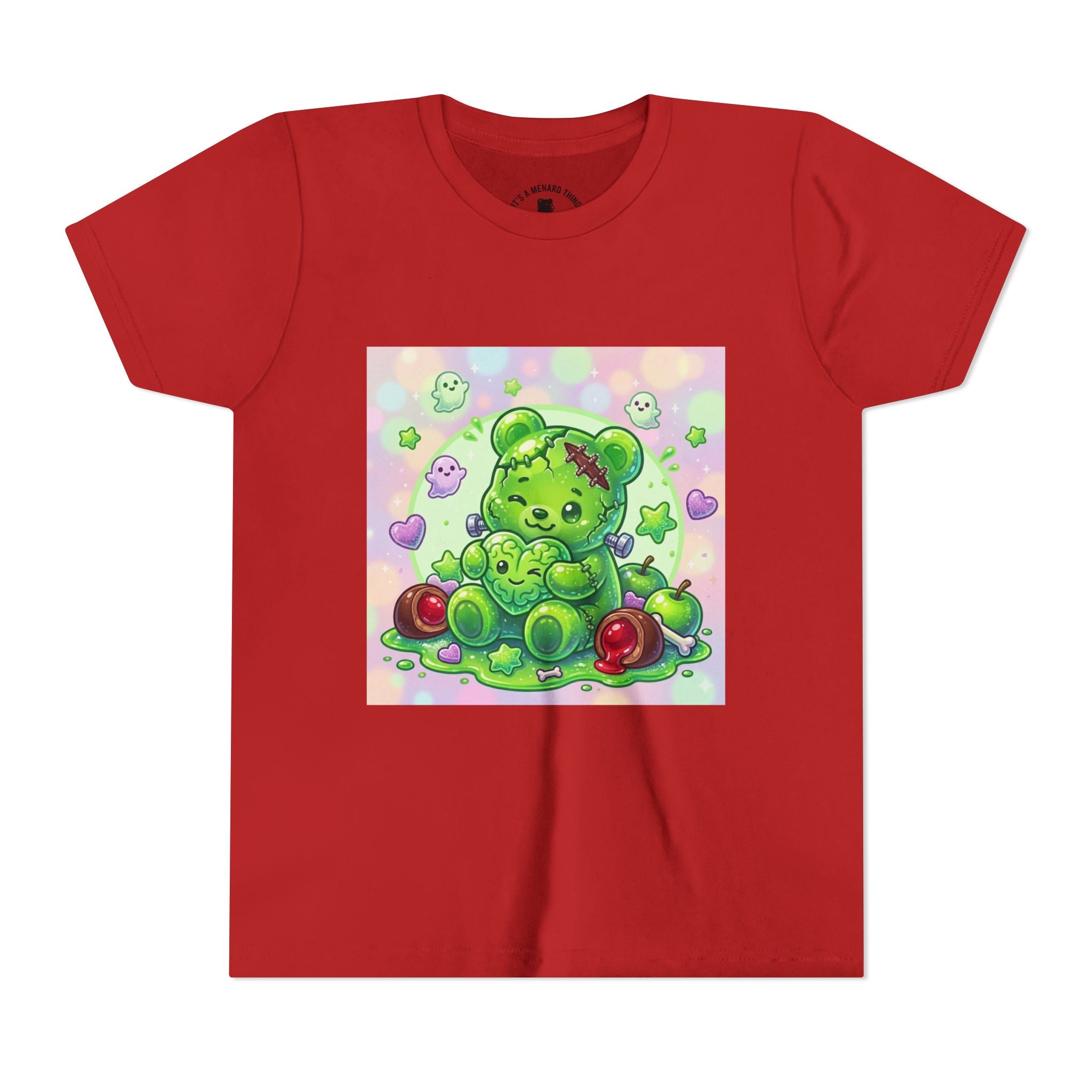 Franken-Gummy-Stein Gooey Bear-Youth Short Sleeve Shirt