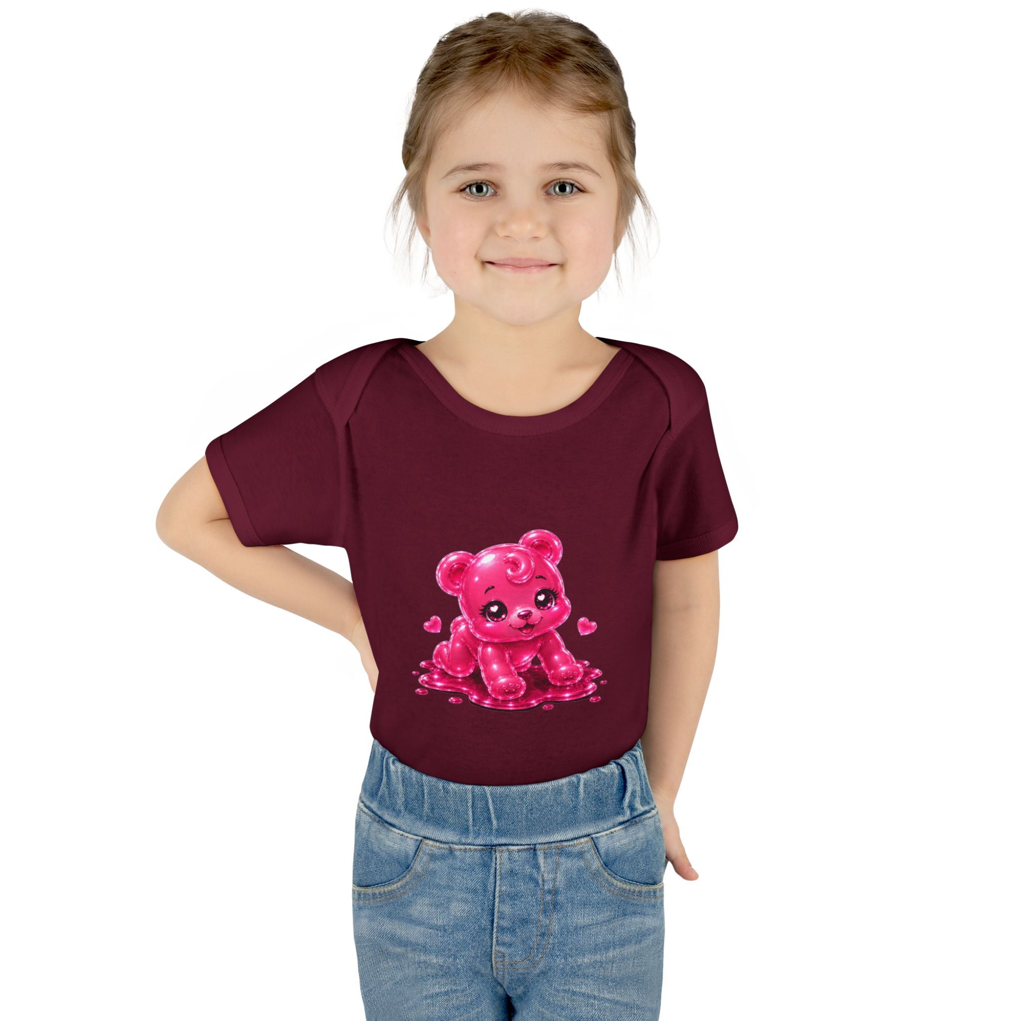 Pink Gummy Bear Infant Bodysuit - Cute Baby Shower Gift