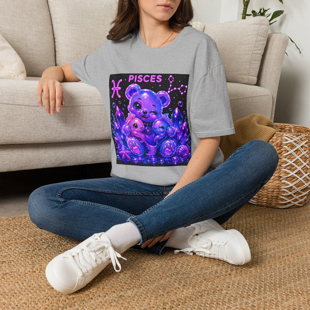 Pisces Zodiac Astrology Oozy Bear Friend Special Addition- Graphic Shirt