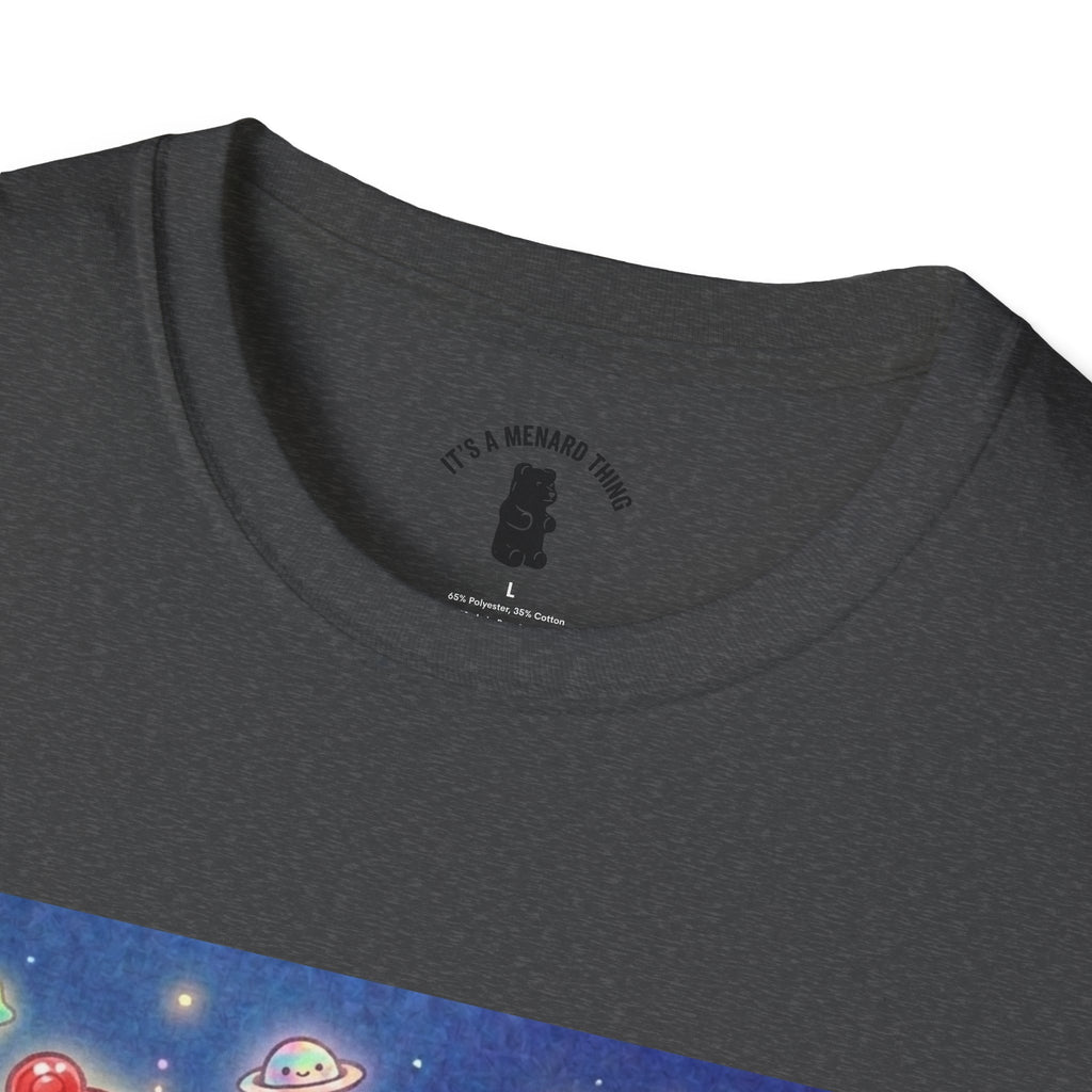Think of Mars, Red Crystal Gooey Gummy Bear — Space Graphic T-Shirt