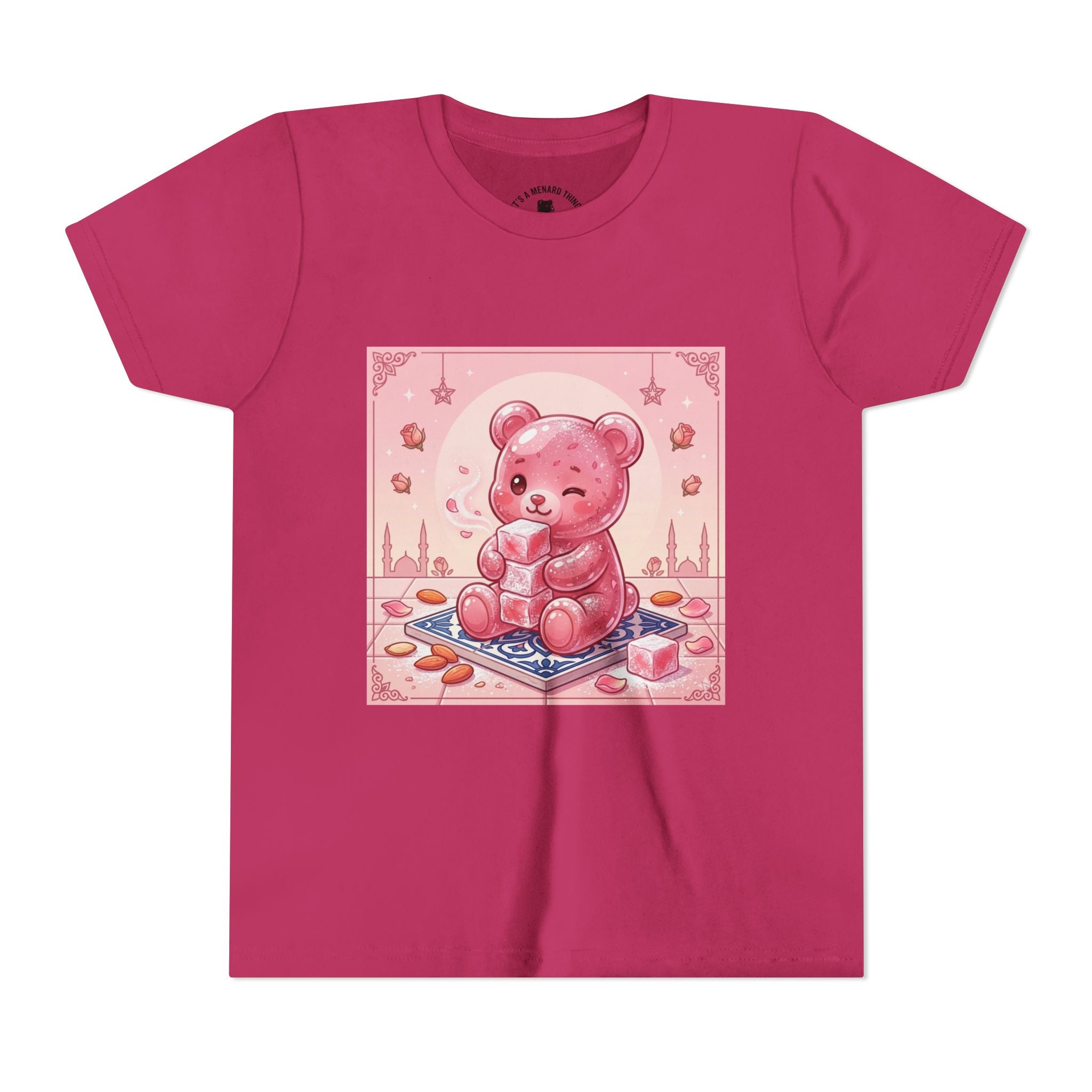 Turkish Delight Rose Water Gooey Gummy Bear- Illustration Youth T-Shirt