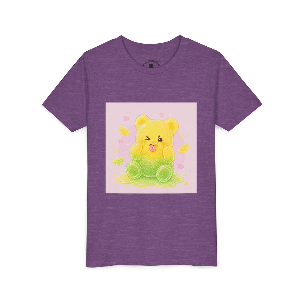 Cute Lemon & Lime Sour Gooey Gummy Bear Kids- Graphic Youth T-Shirt