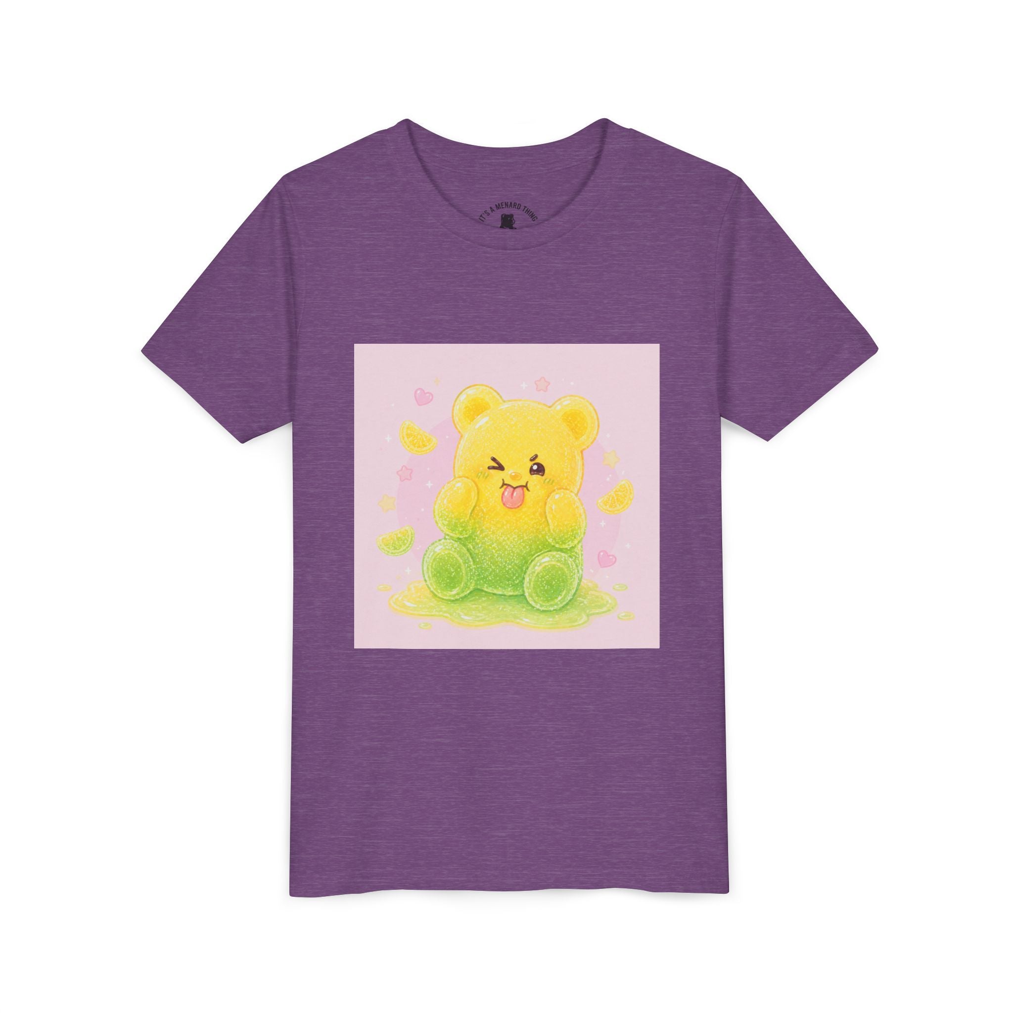 Cute Lemon & Lime Sour Gooey Gummy Bear Kids- Graphic Youth T-Shirt