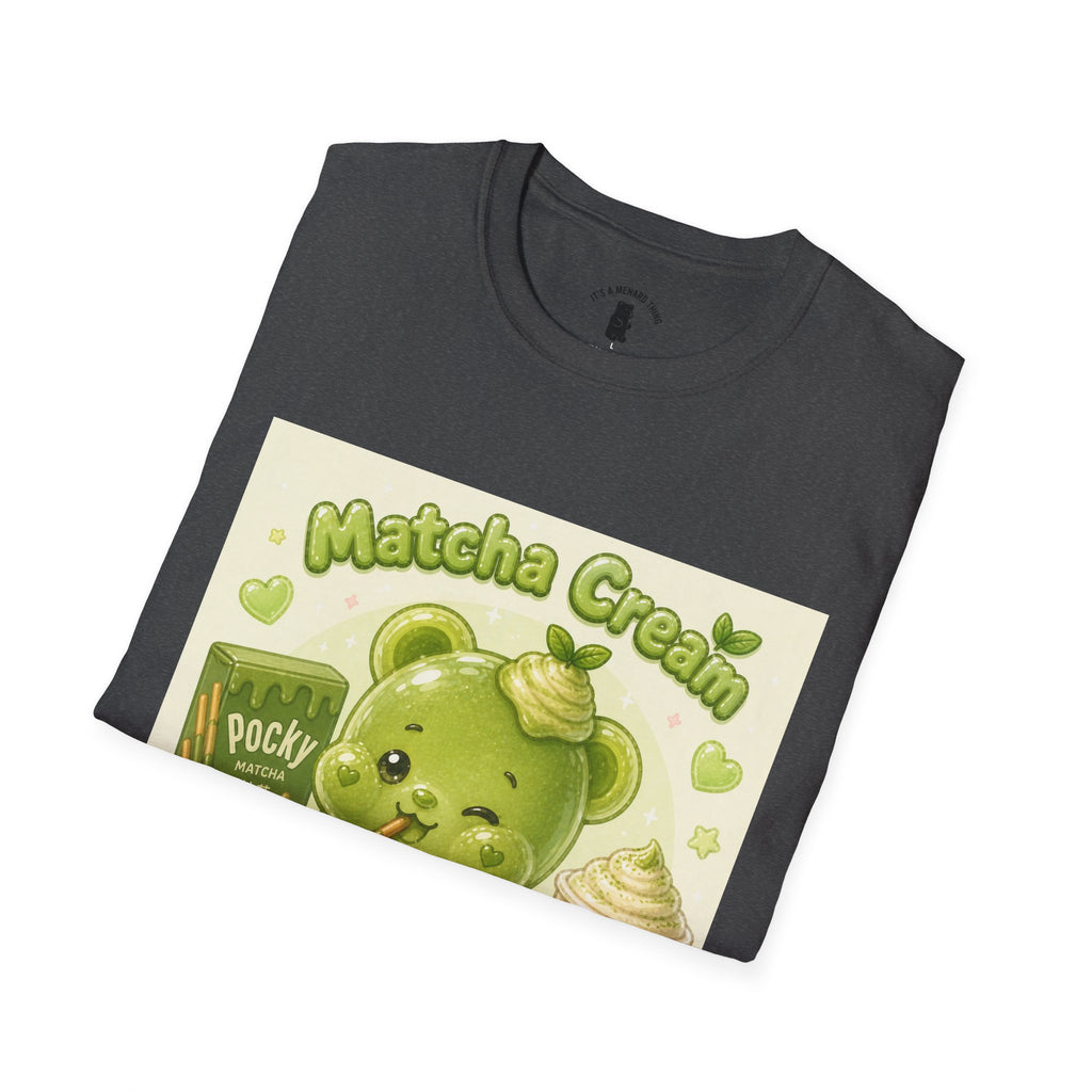 Matcha Cream Gooey Gummy Bear — Cute Green Tea Kawaii Graphic Tee