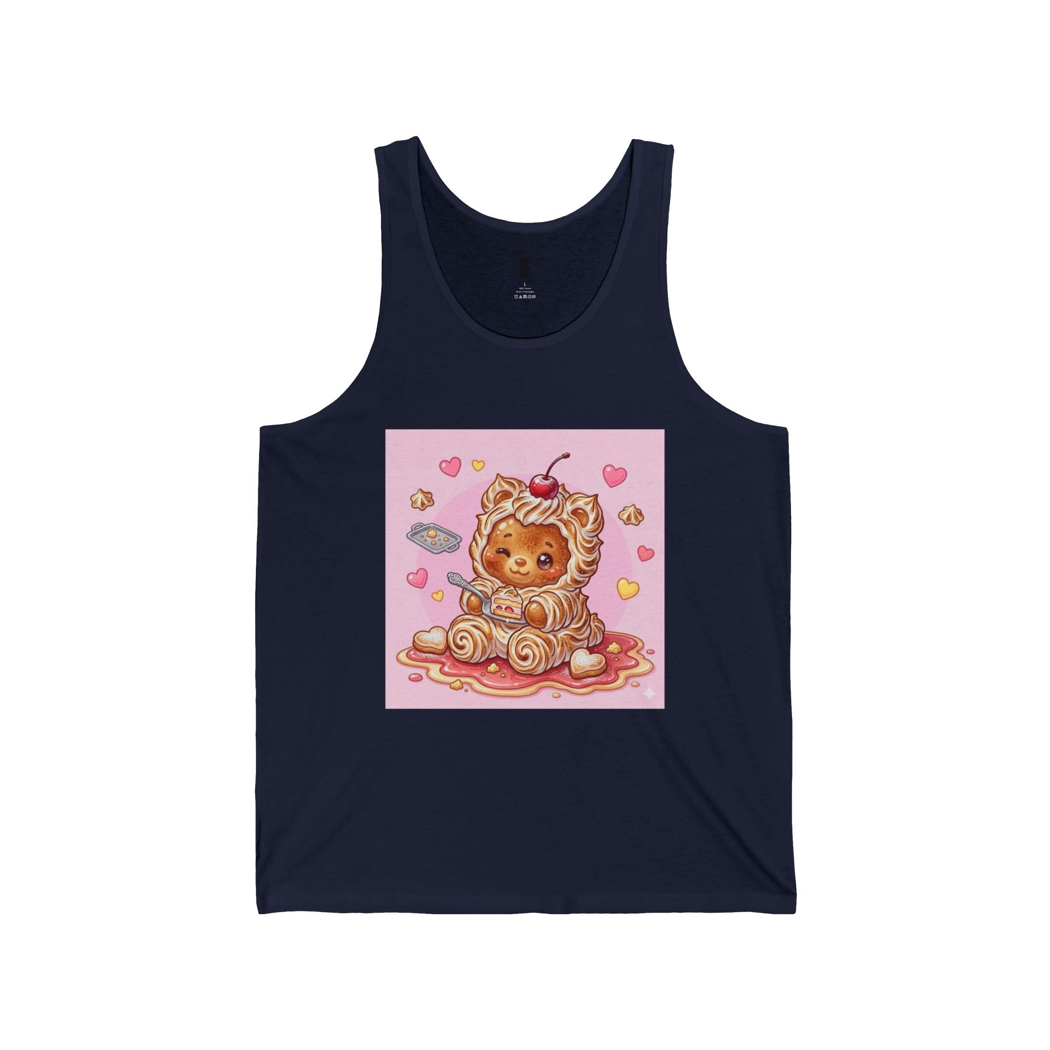 Baked Alaska, Special Gooey Gummy Bear in Whipped PJs — Cute Graphic Tank Top