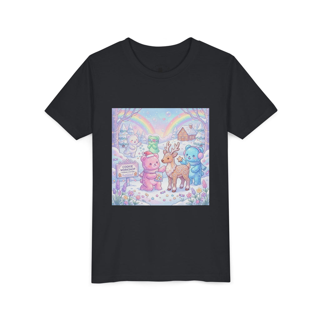 Gooey Gummies Feed Reindeer Graphic Youth Shirt