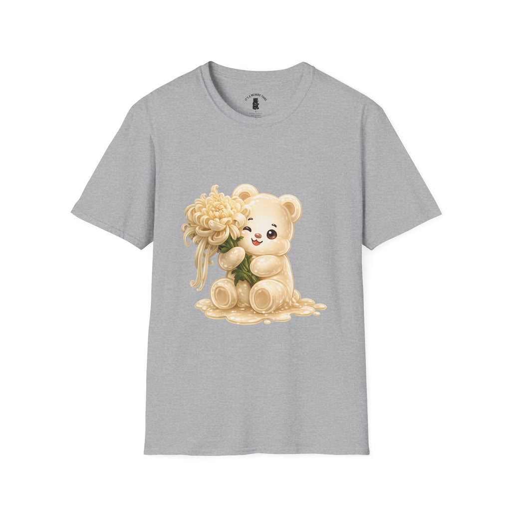 Chrysanthemum Special, Cream Oozy Bear Friend Special Flower Additon- Graphic Shirt