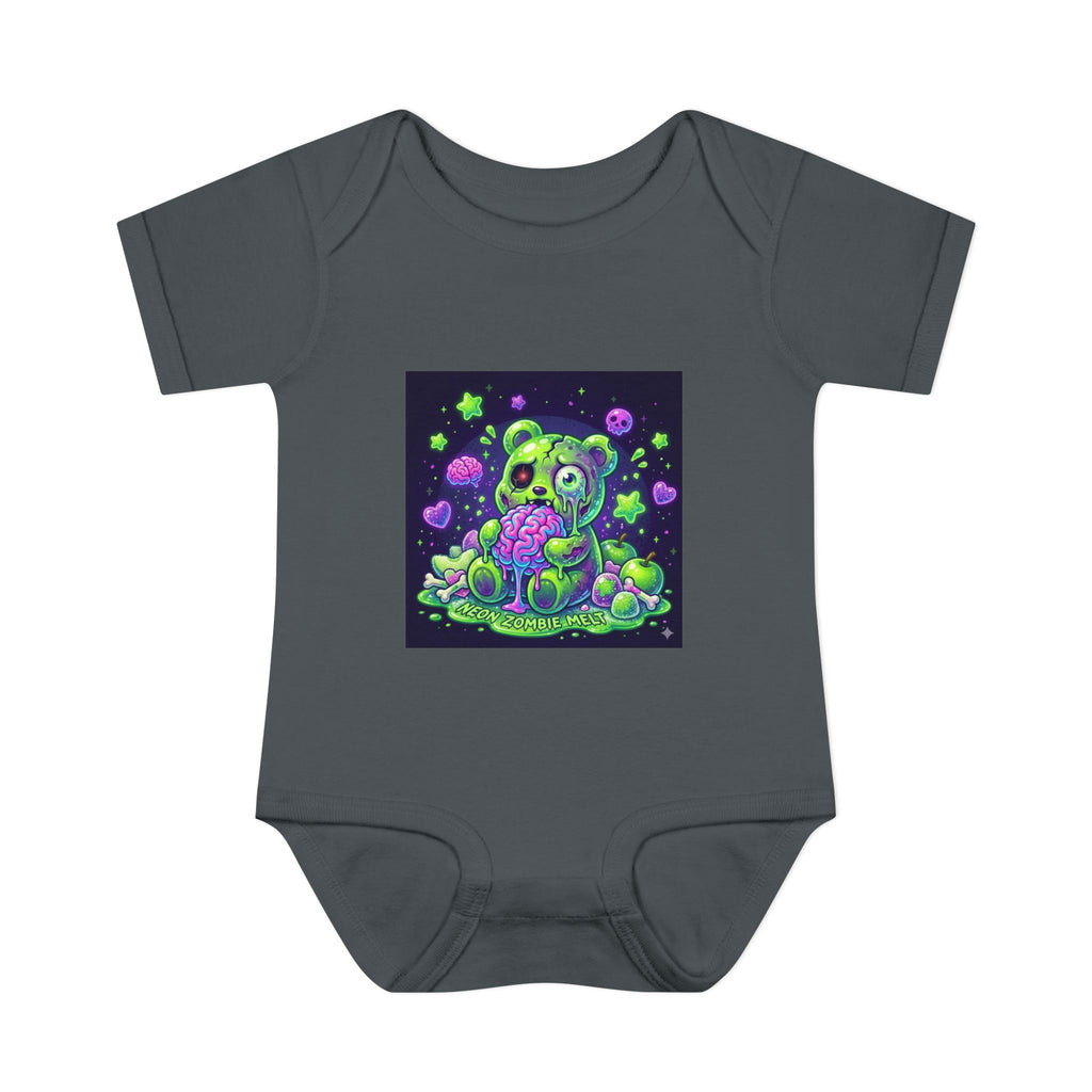 Baby Bodysuit — Neon Zombie Halloween Gooey Gummy Bear