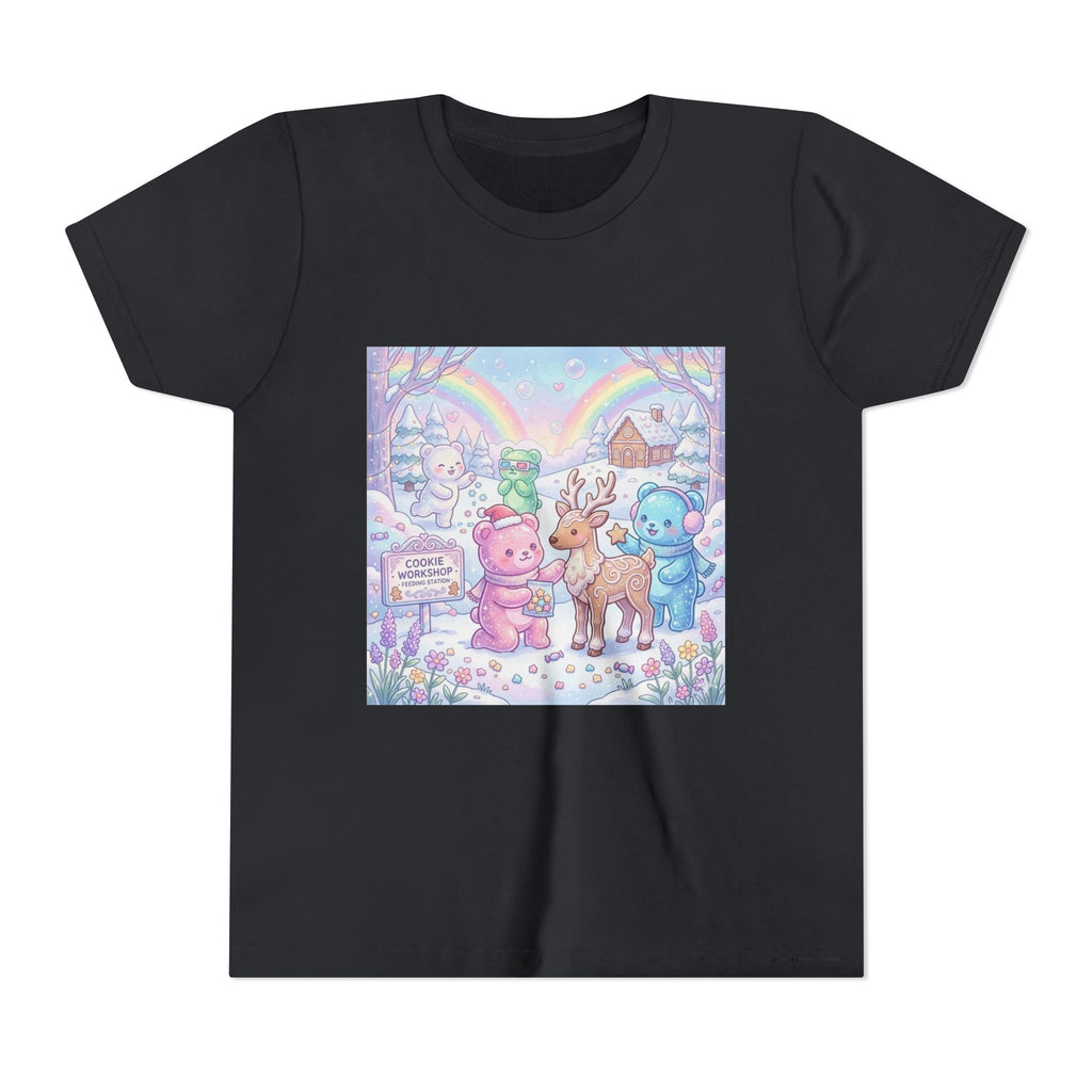 Gooey Gummies Feed Reindeer Graphic Youth Shirt