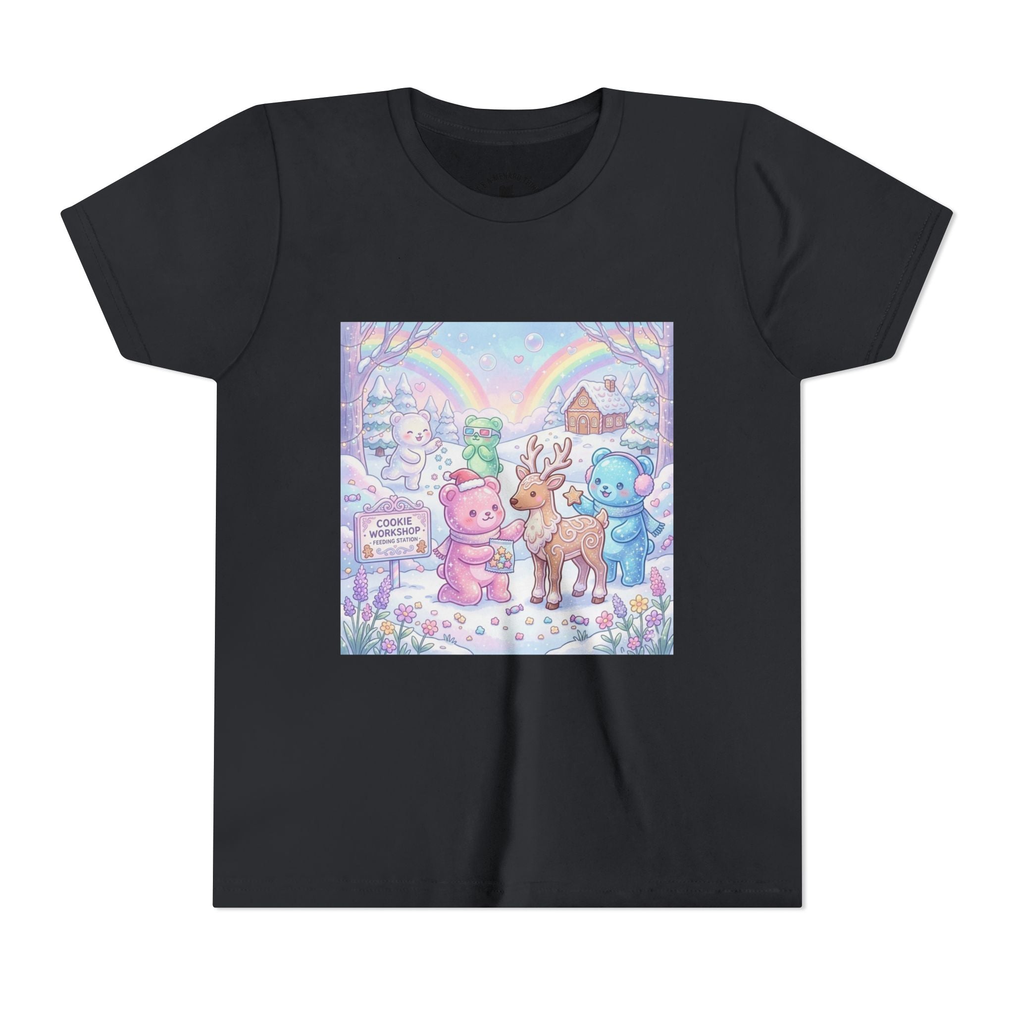Gooey Gummies Feed Reindeer Graphic Youth Shirt