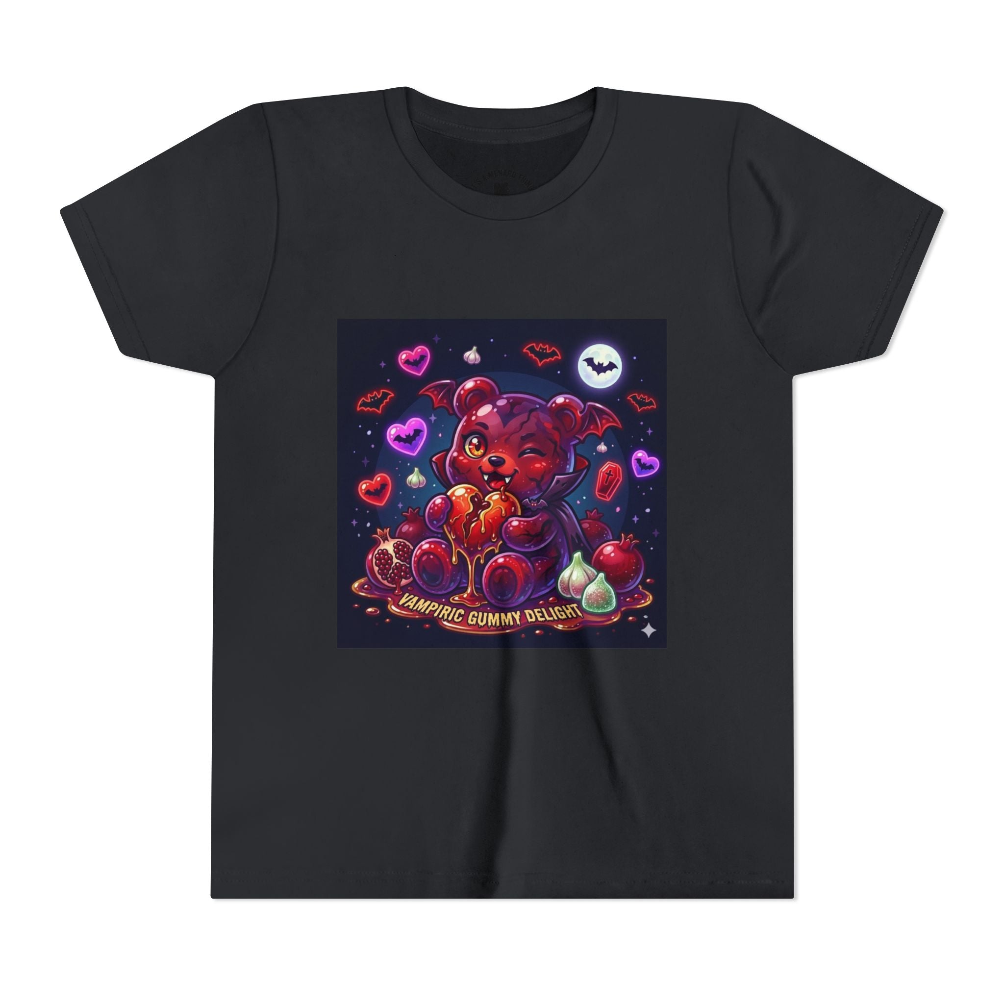 Halloween Vampire Gooey Gummy Bear - Cute Goth Heart Graphic Shirt