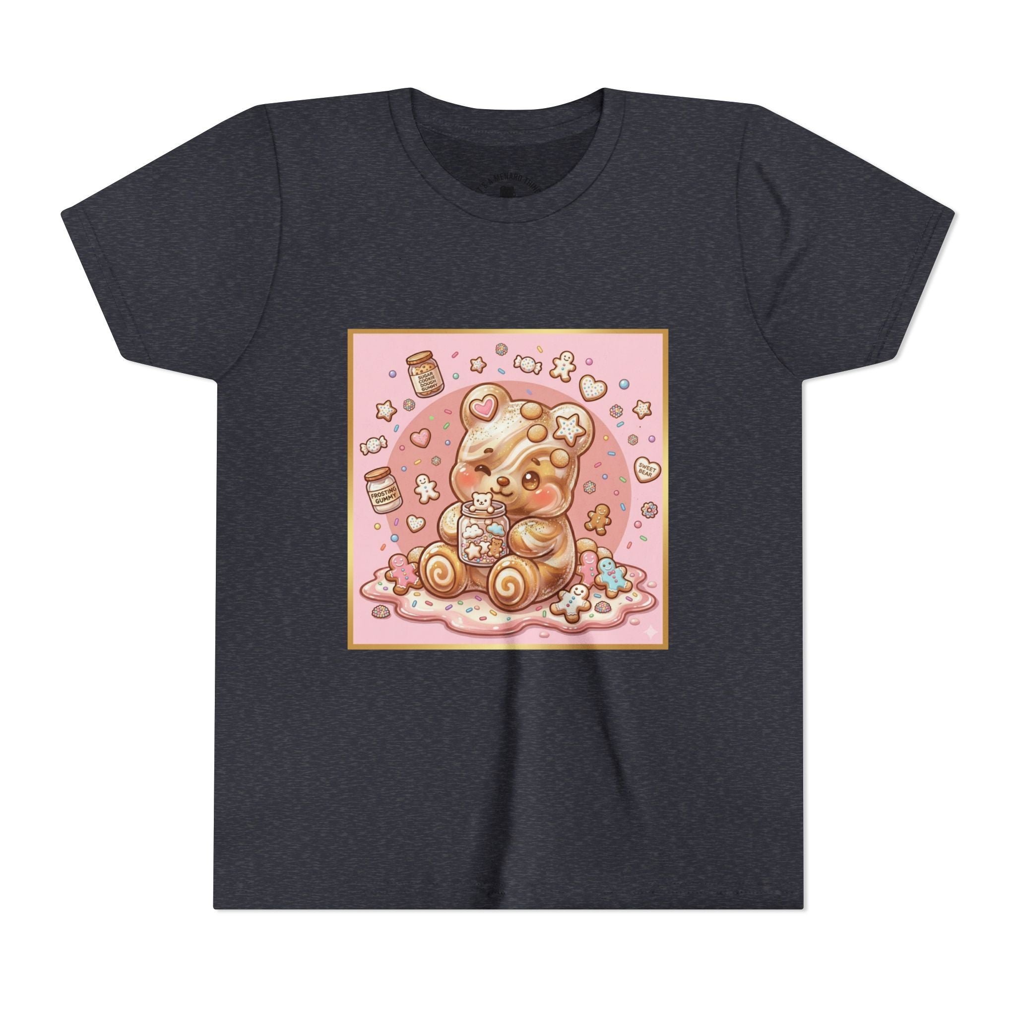 Sugar Frosted Holiday Cookie Gooey Gummy Bear Youth T-Shirt