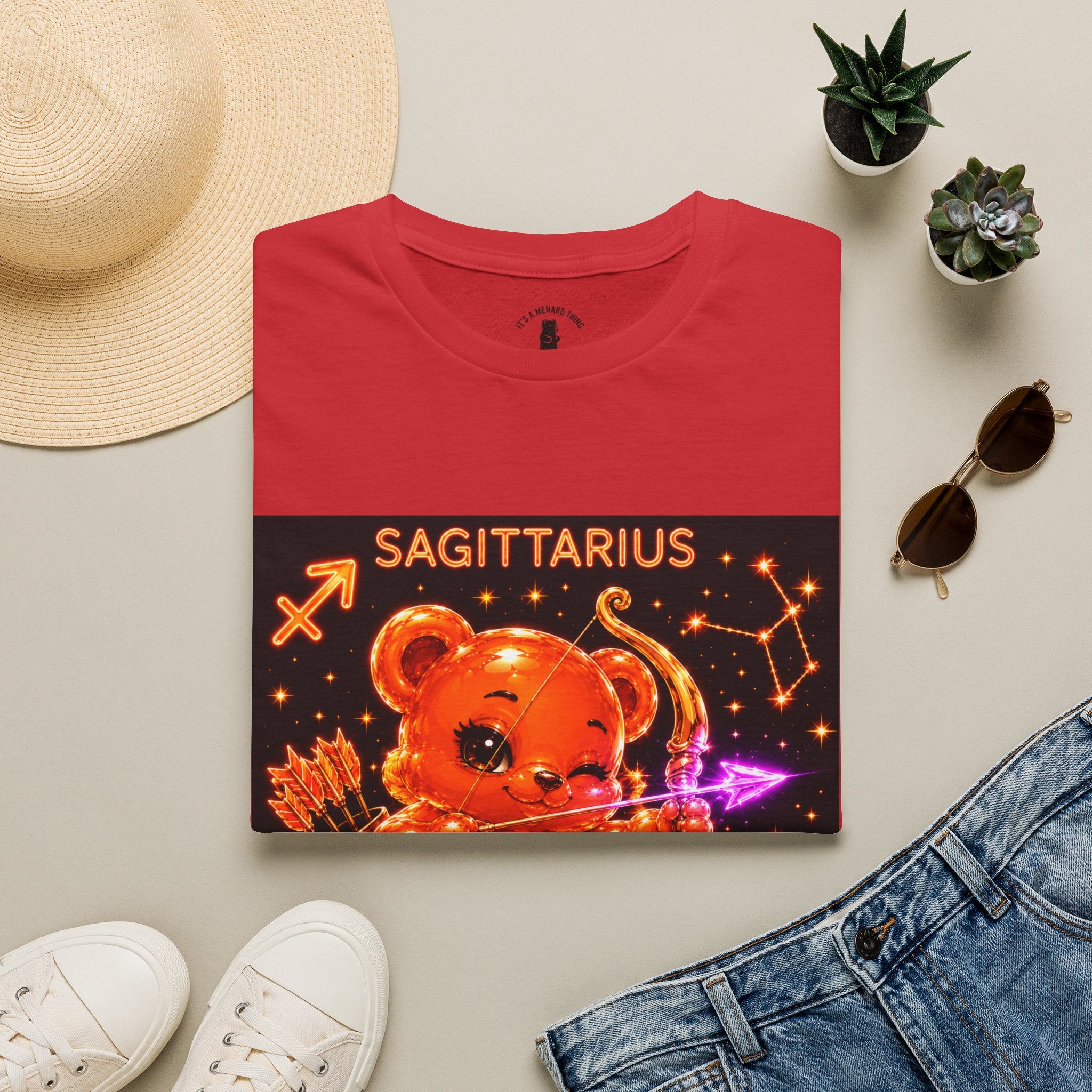 Sagittarius Zodiac Constellation Oozy Bear Special- Graphic Shirt