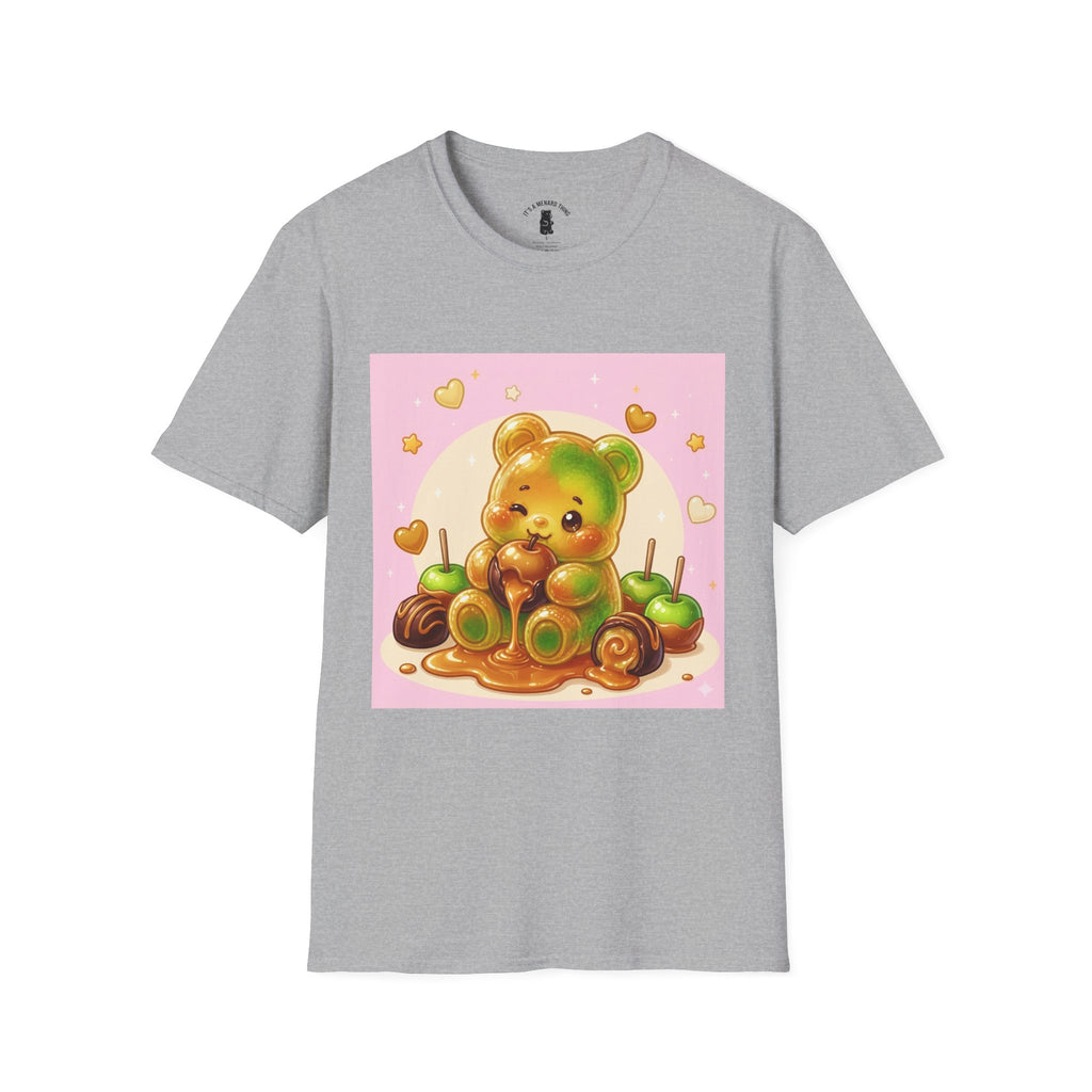 Caranel Apple Gooey Gummy Bear Candy T-Shirt — Sweet Illustration