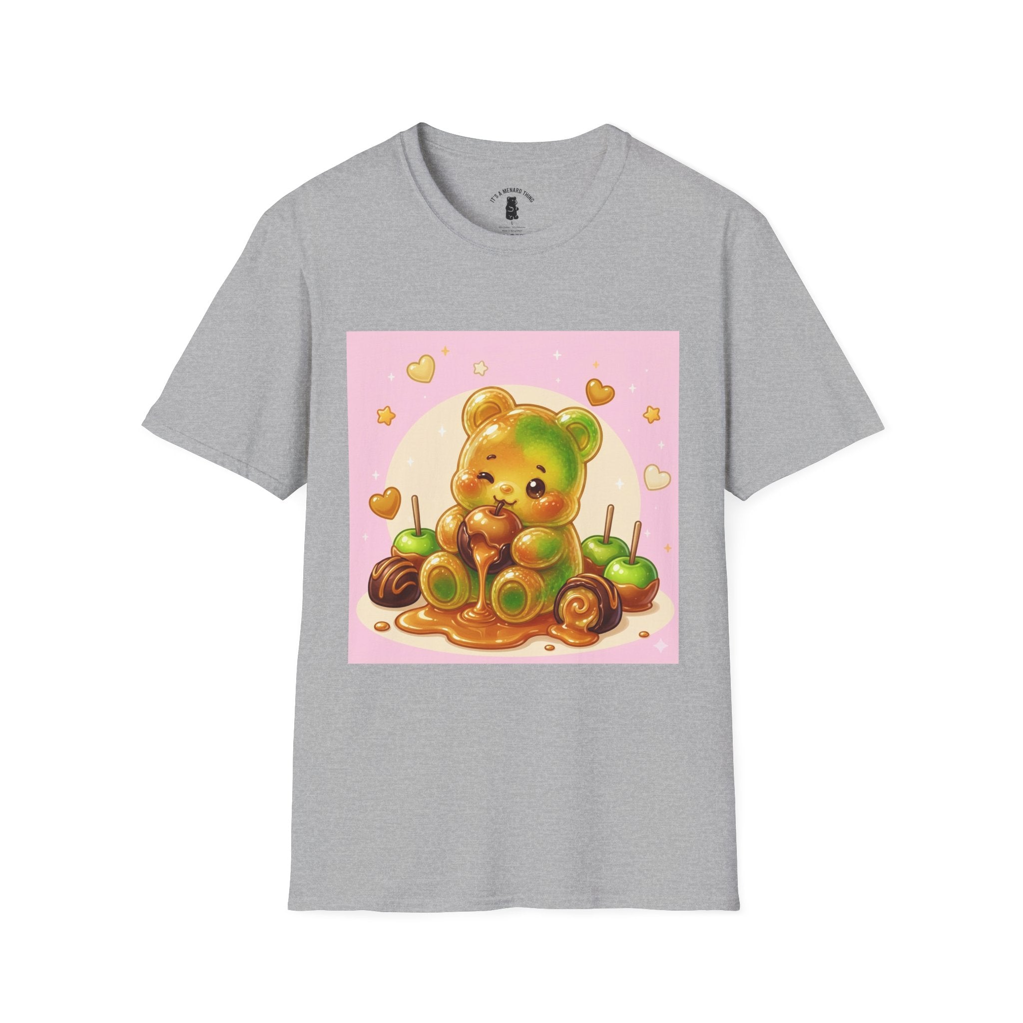 Caranel Apple Gooey Gummy Bear Candy T-Shirt — Sweet Illustration