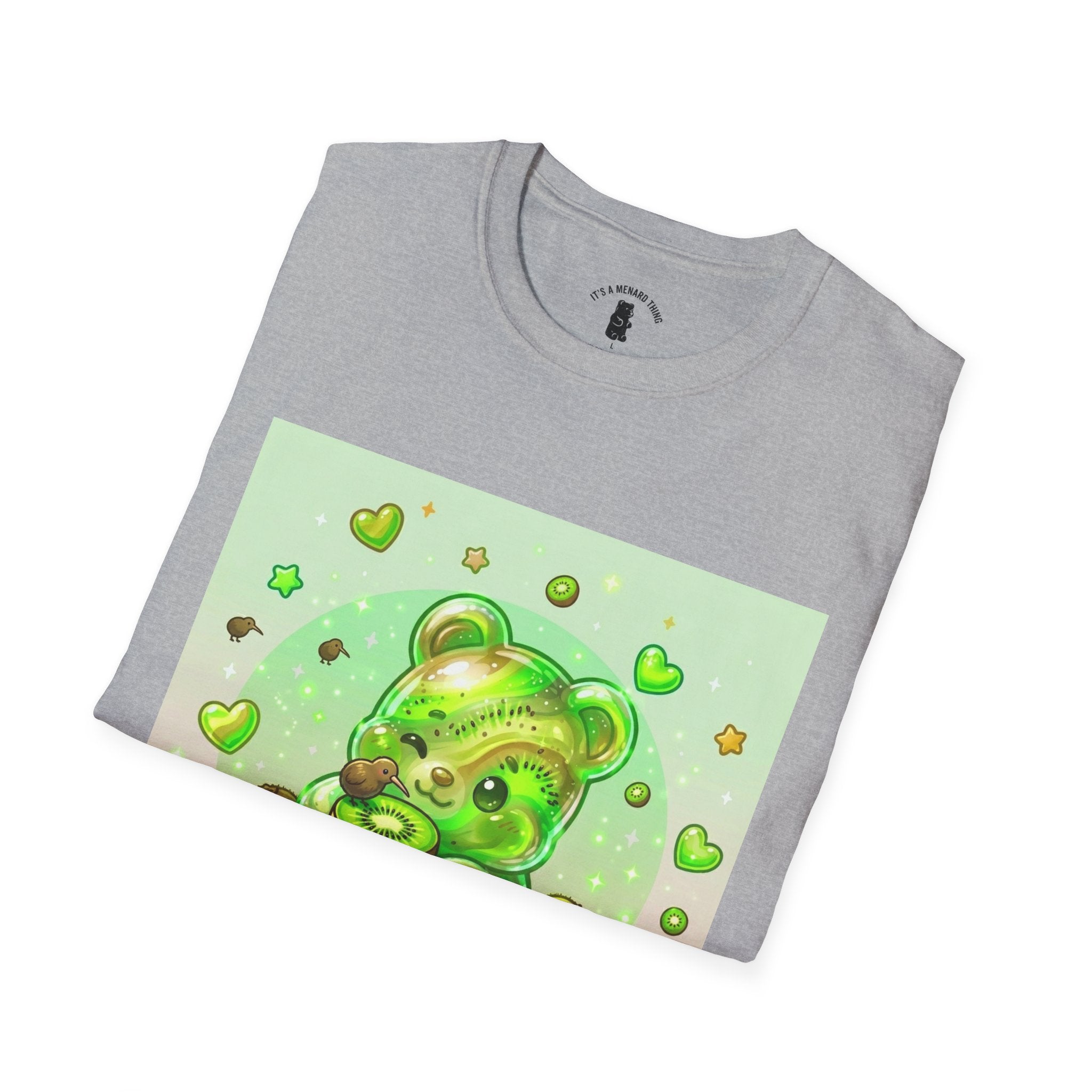 Kiwi Green Gooey Gummy Bear T-Shirt — Cute Graphic Tee