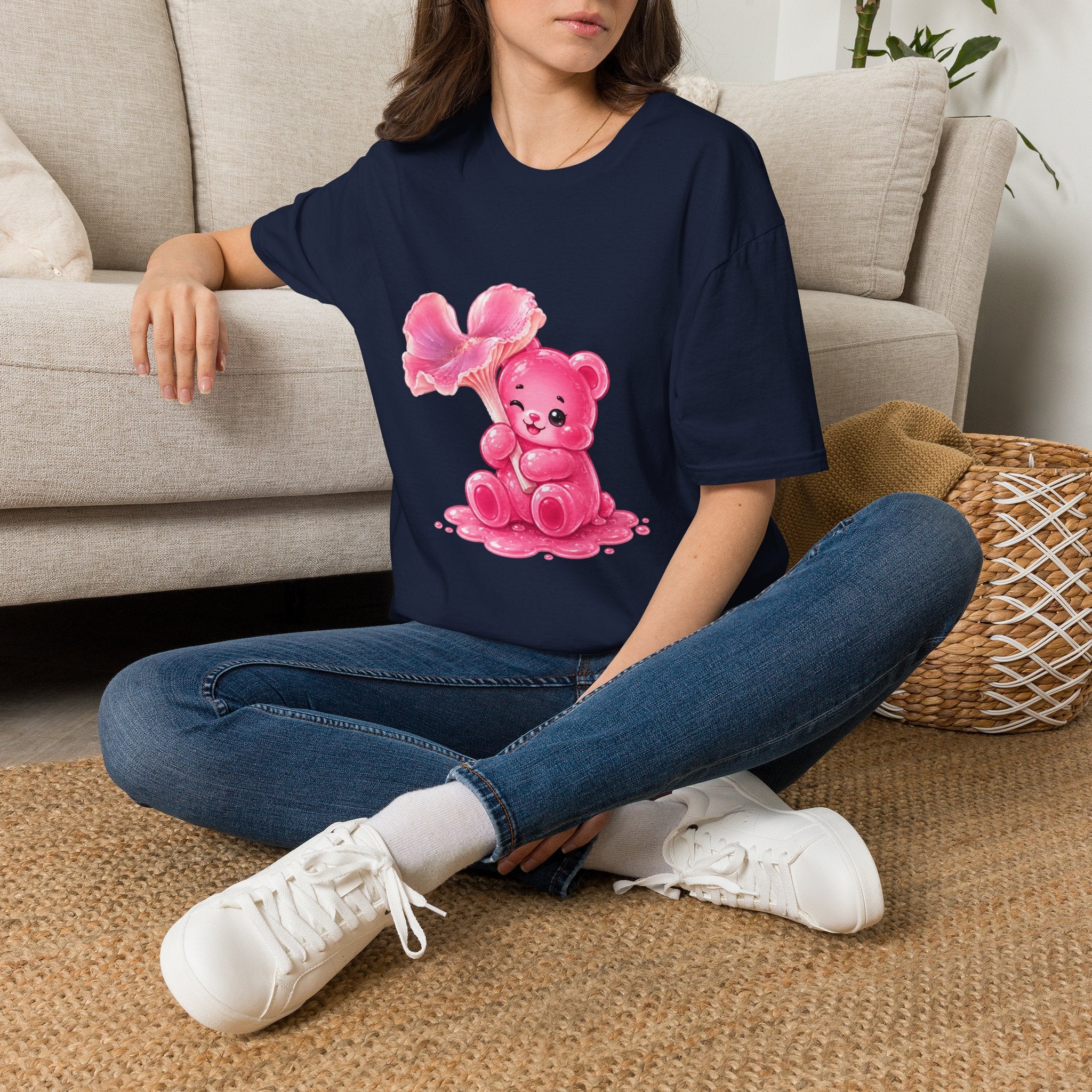 Pink Wax Cap Special Mushroom, Oozy Bear Gummy Friend- Graphic Shirt