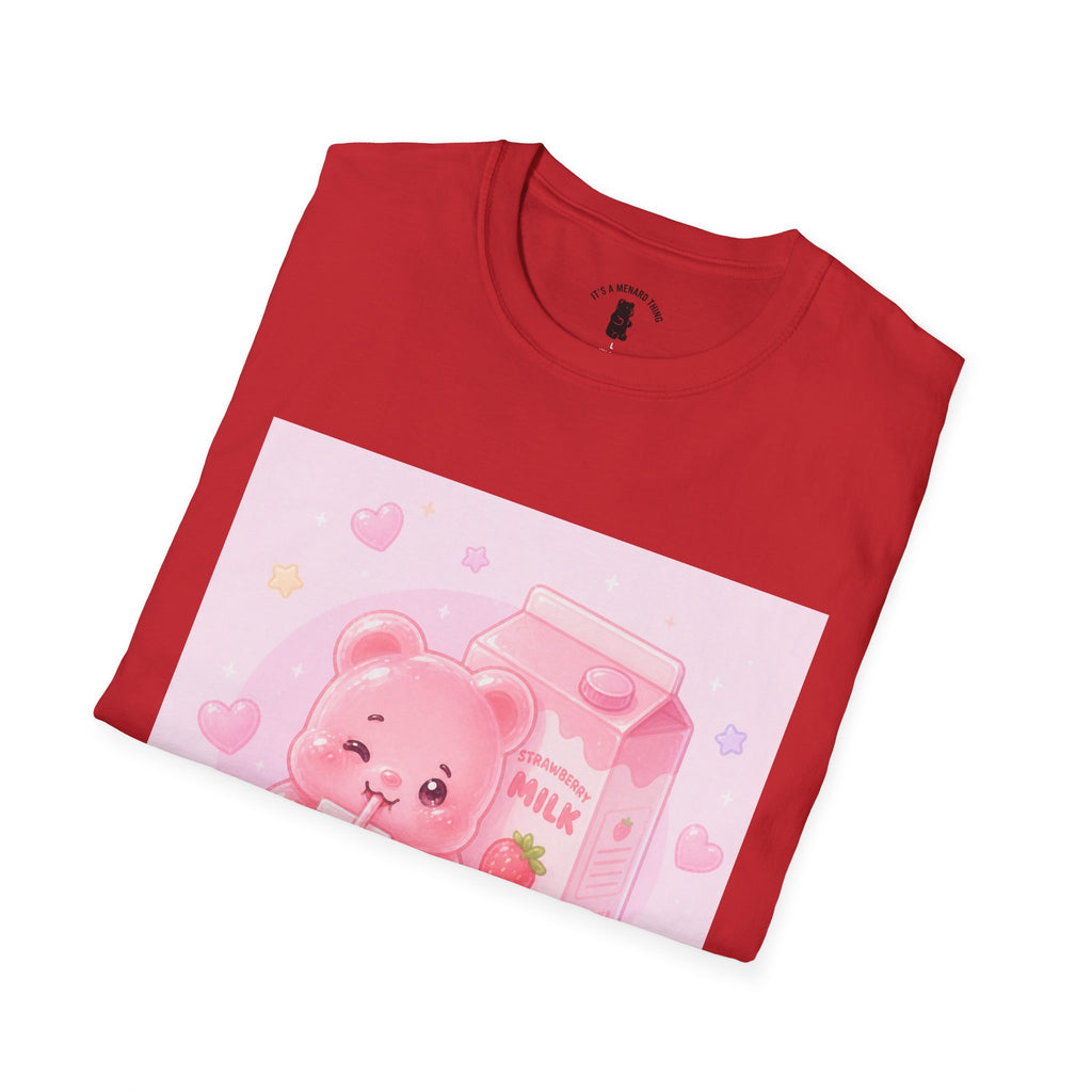 Strawberry Milk Gooey Gummy Bear T-Shirt