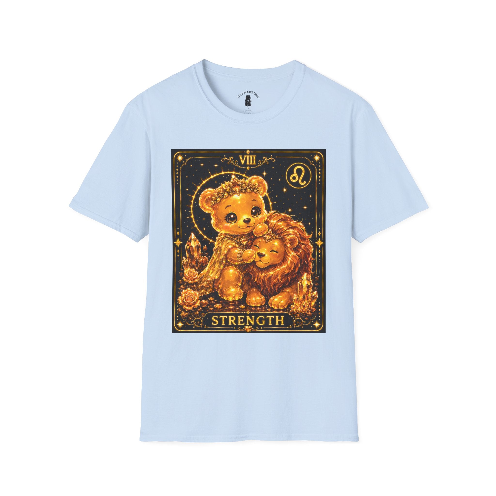 Strength Tarot Golden Lion & Oozy Bear Friend Special Addition- Graphic Shirt