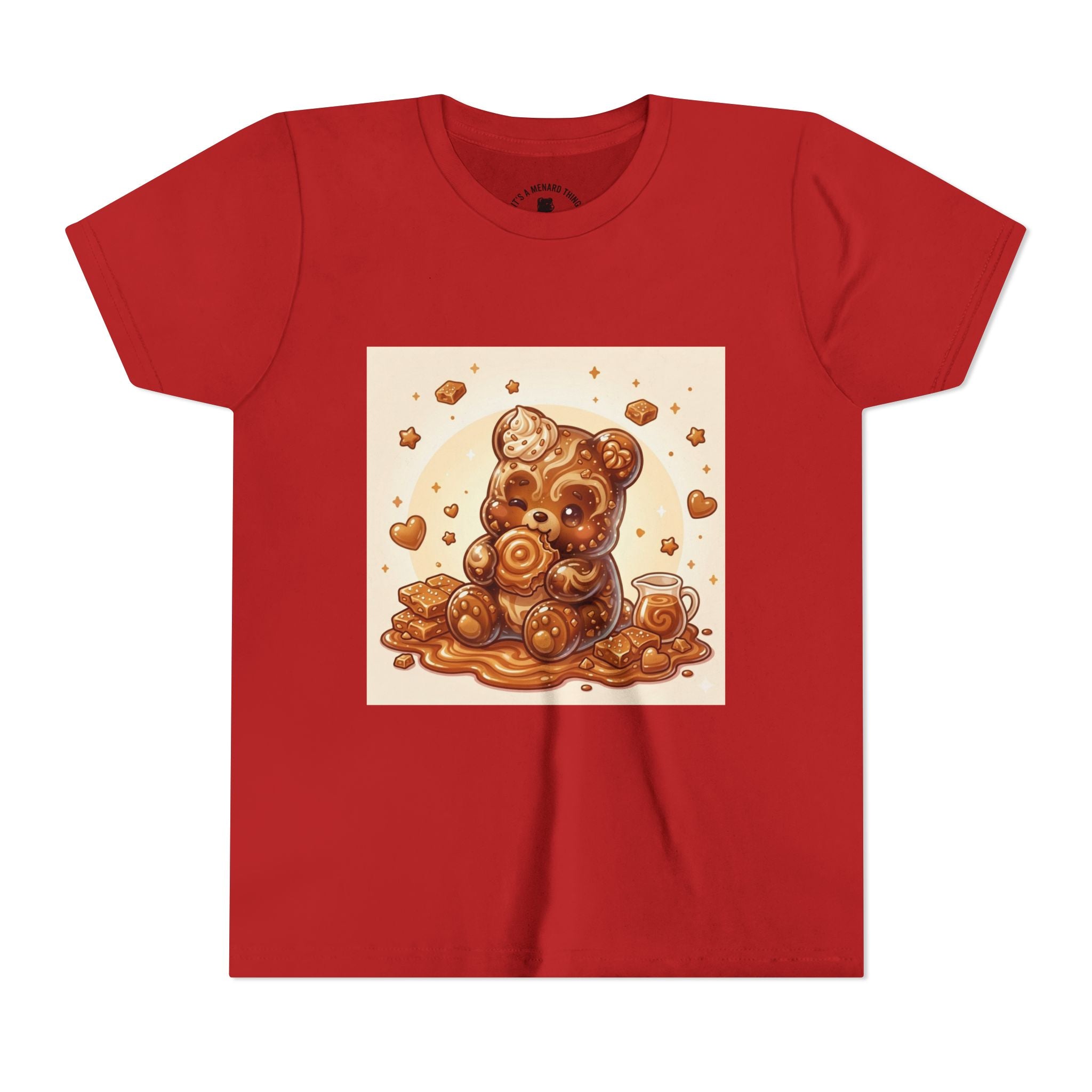 Cinnamon Coffee Cake Gooey Gummy Bear Graphic Kids Shirt