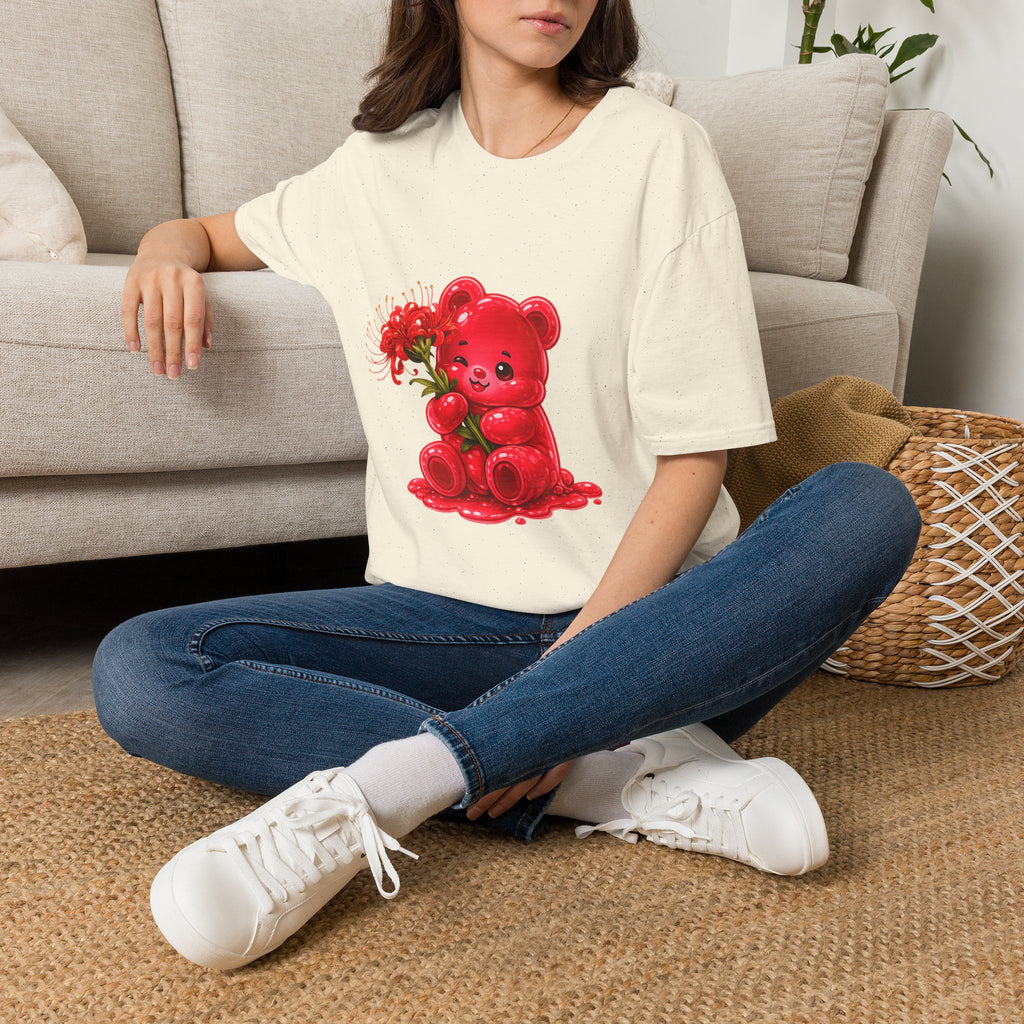 Blooming Spider Lily Special, Red Oozy Bear Gummy Friend- Graphic Shirt