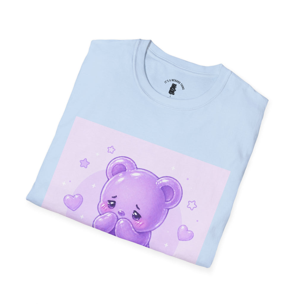 "Don't Look at Me" Shy gooey Gummy bear Kawaii T-Shirt